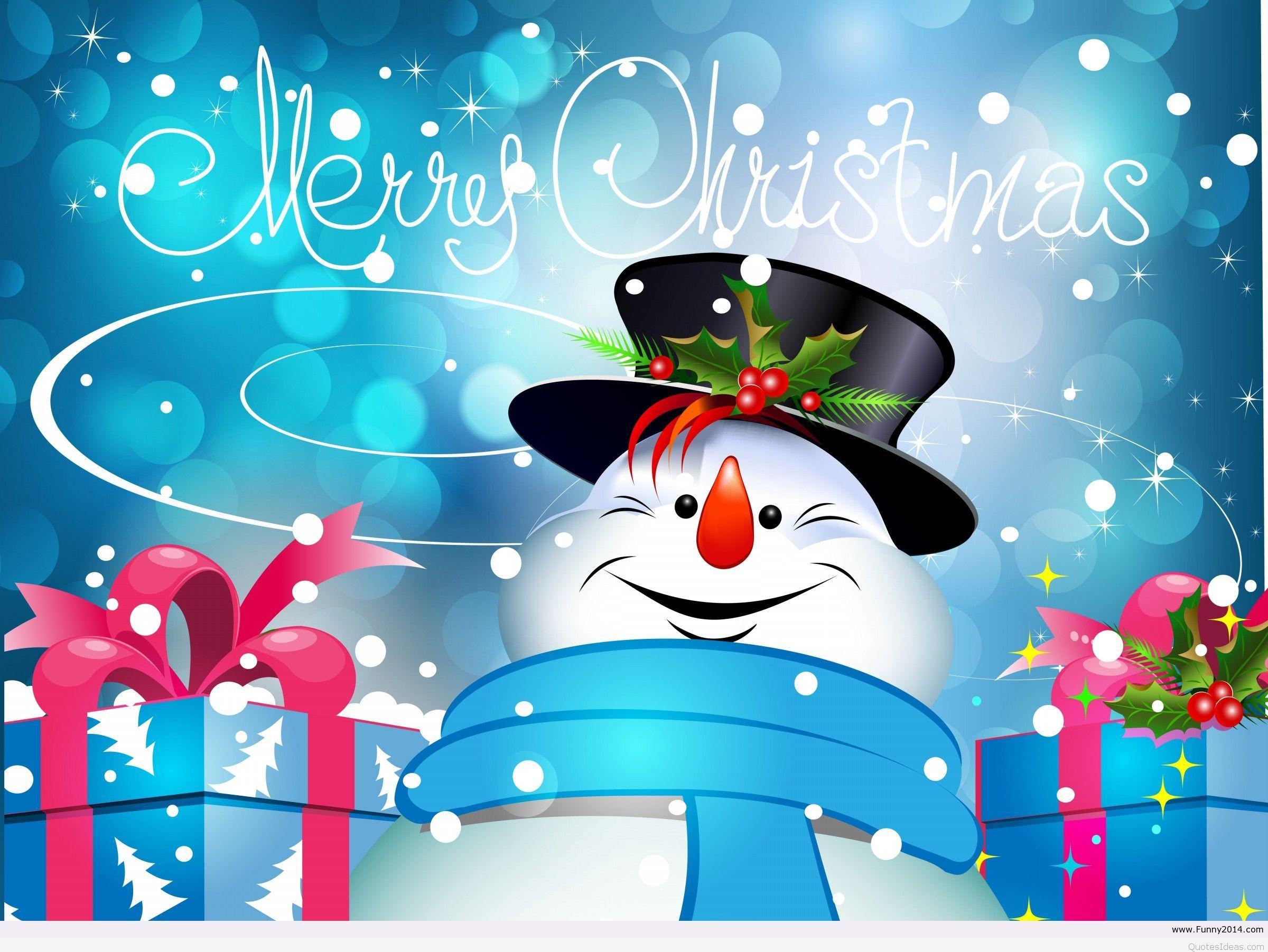 2400x1803 Cute Merry Christmas Wallpaper