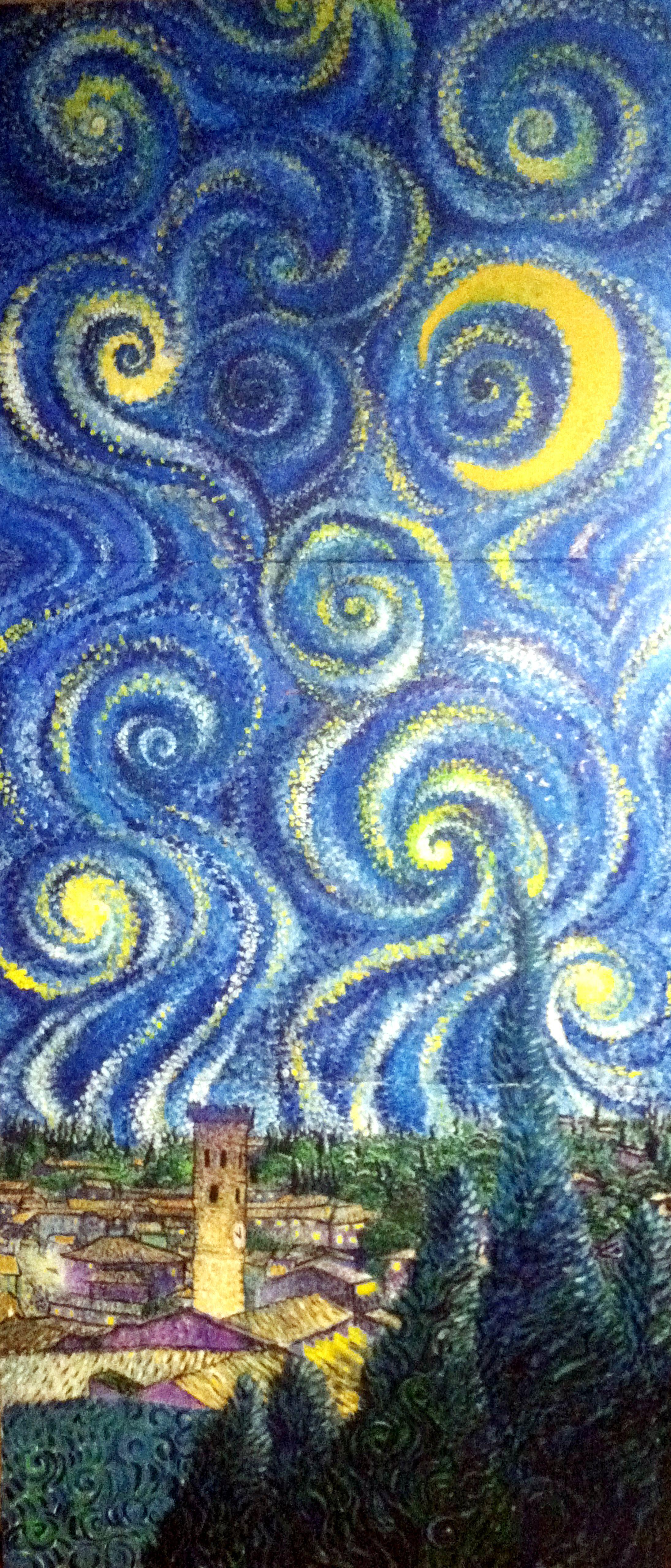 2190x5118 Van Gogh Paintings Wallpaper