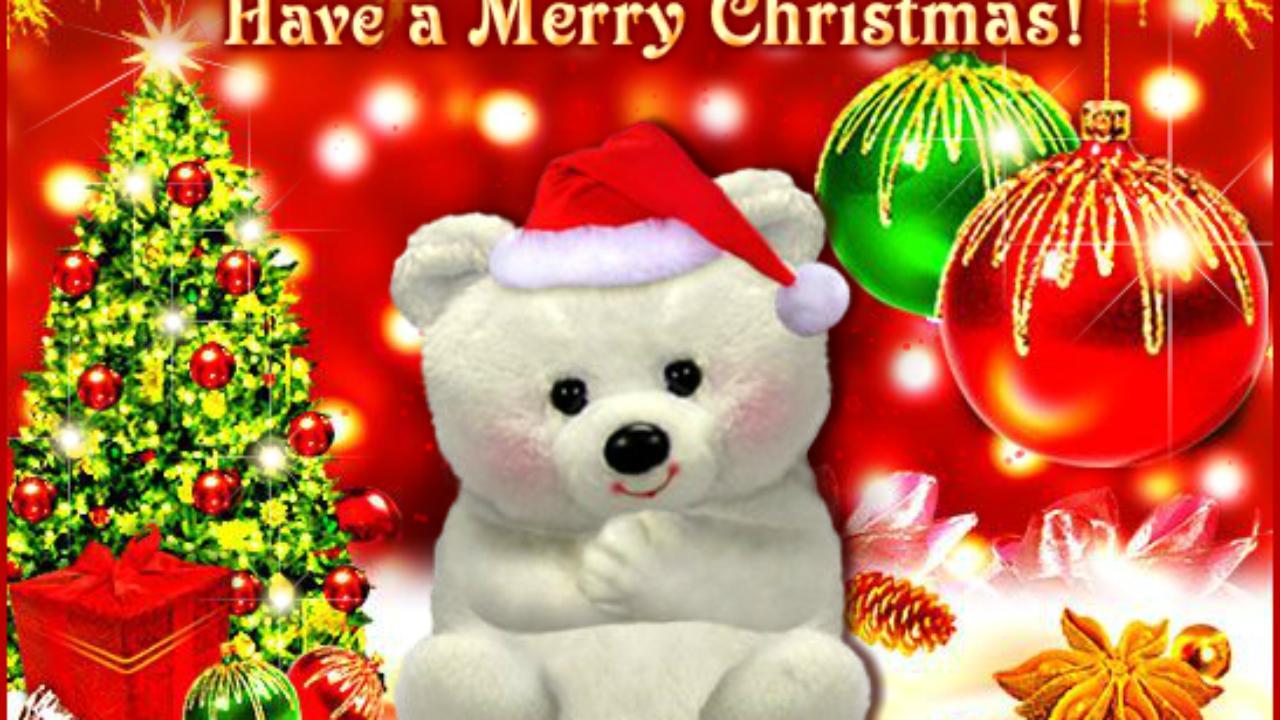 1280x720 Merry Christmas and Happy New Year 2021 Greeting Card Image
