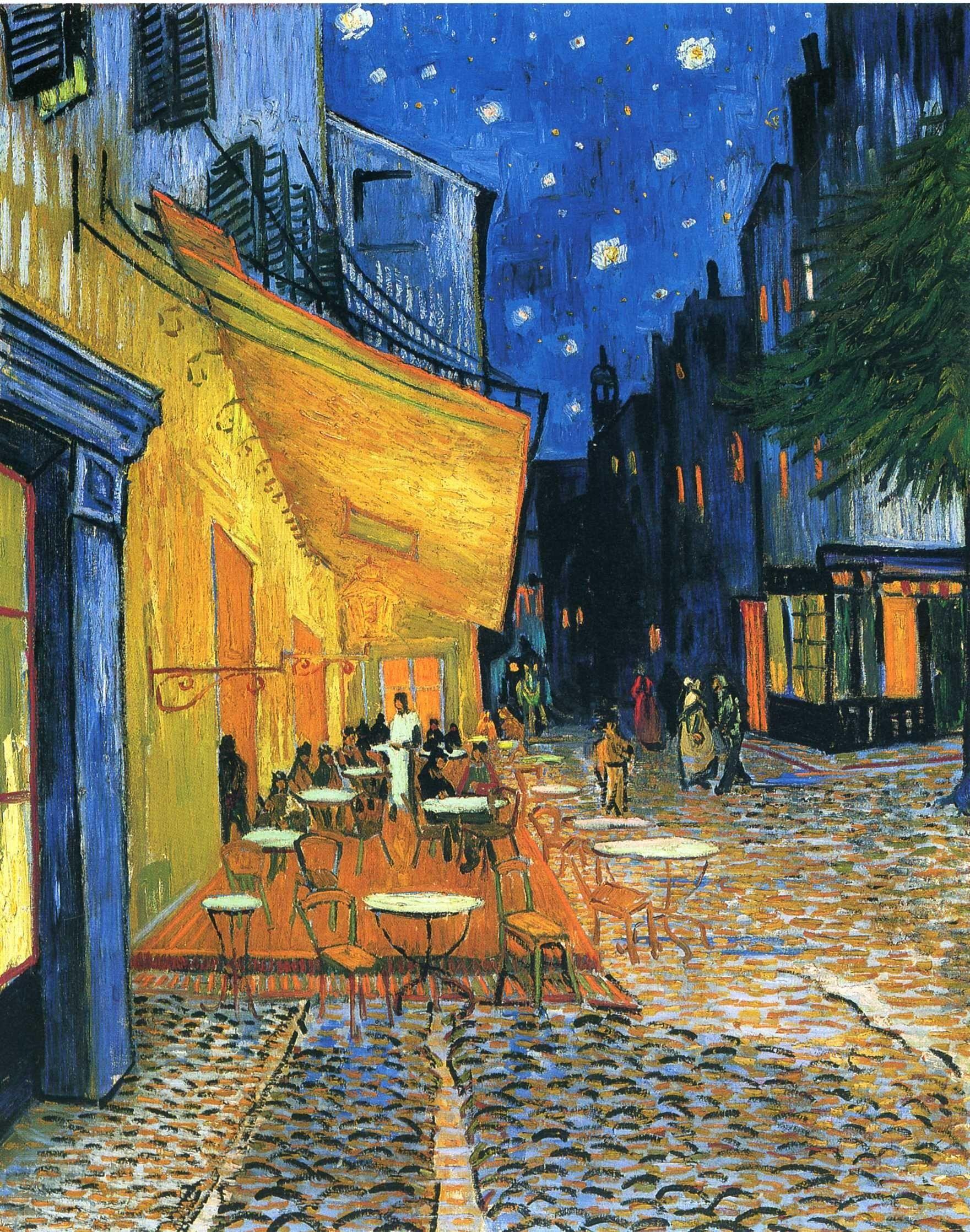 1761x2235 Van Gogh Cafe Terrace At Night Wallpaper background picture