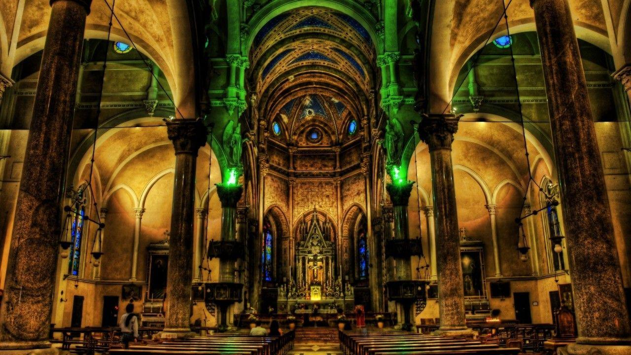 1280x720 church sanctuary dark ceiling 3D Models. Free