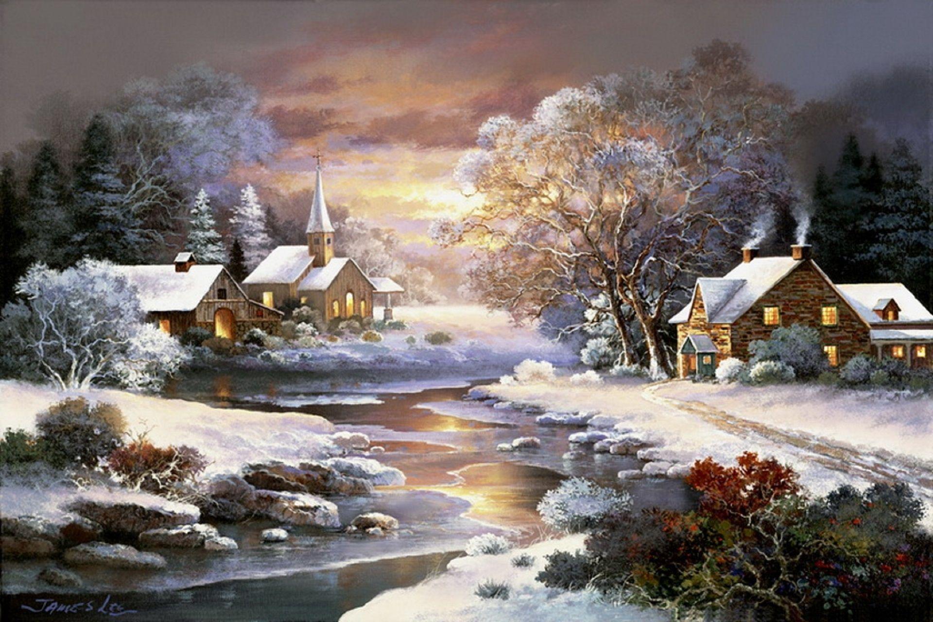 Winter Church Wallpapers - Top Free Winter Church Backgrounds ...