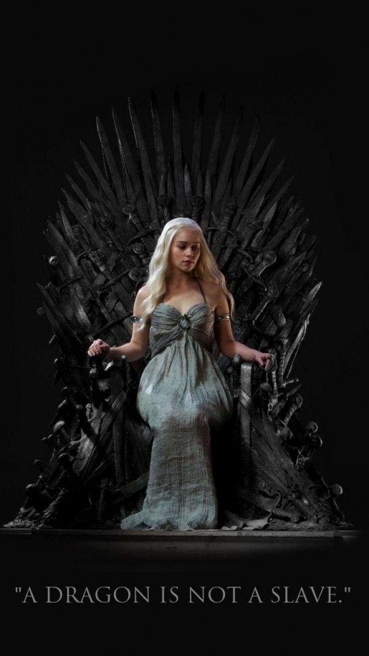 736x1309 Daenerys On Iron Throne HD Wallpaper