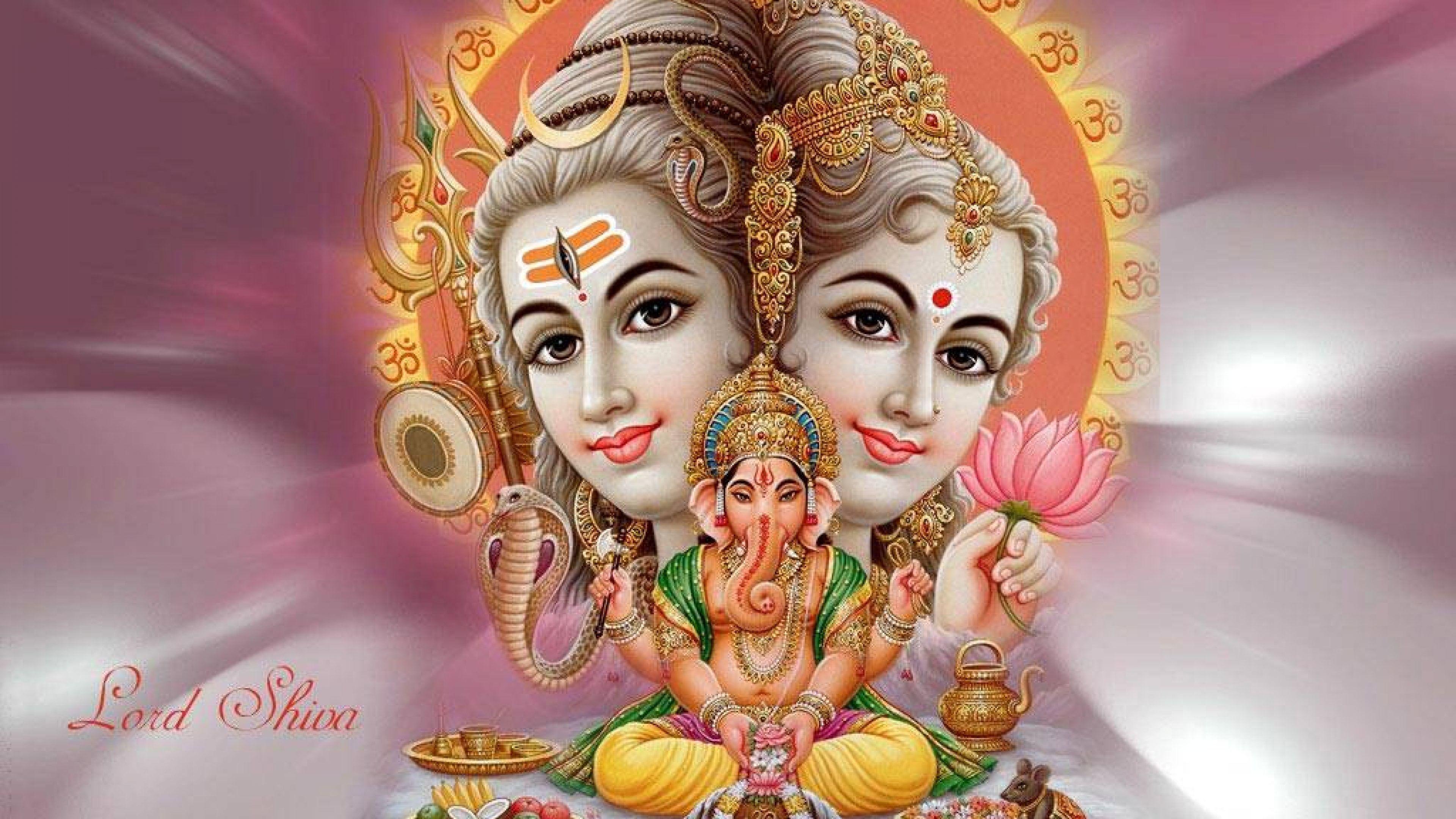 3840x2160 1080p Image: 1080p Shiv Parvati Full HD Wallpaper