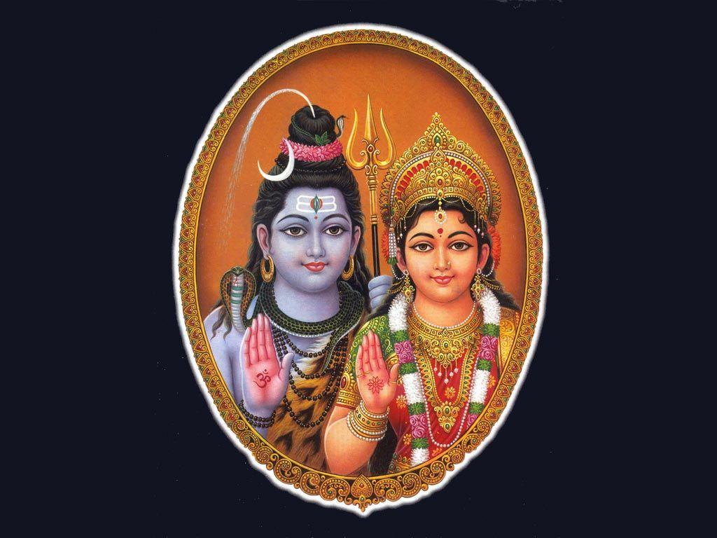 1024x768 Lord Shiva Parvathi Image