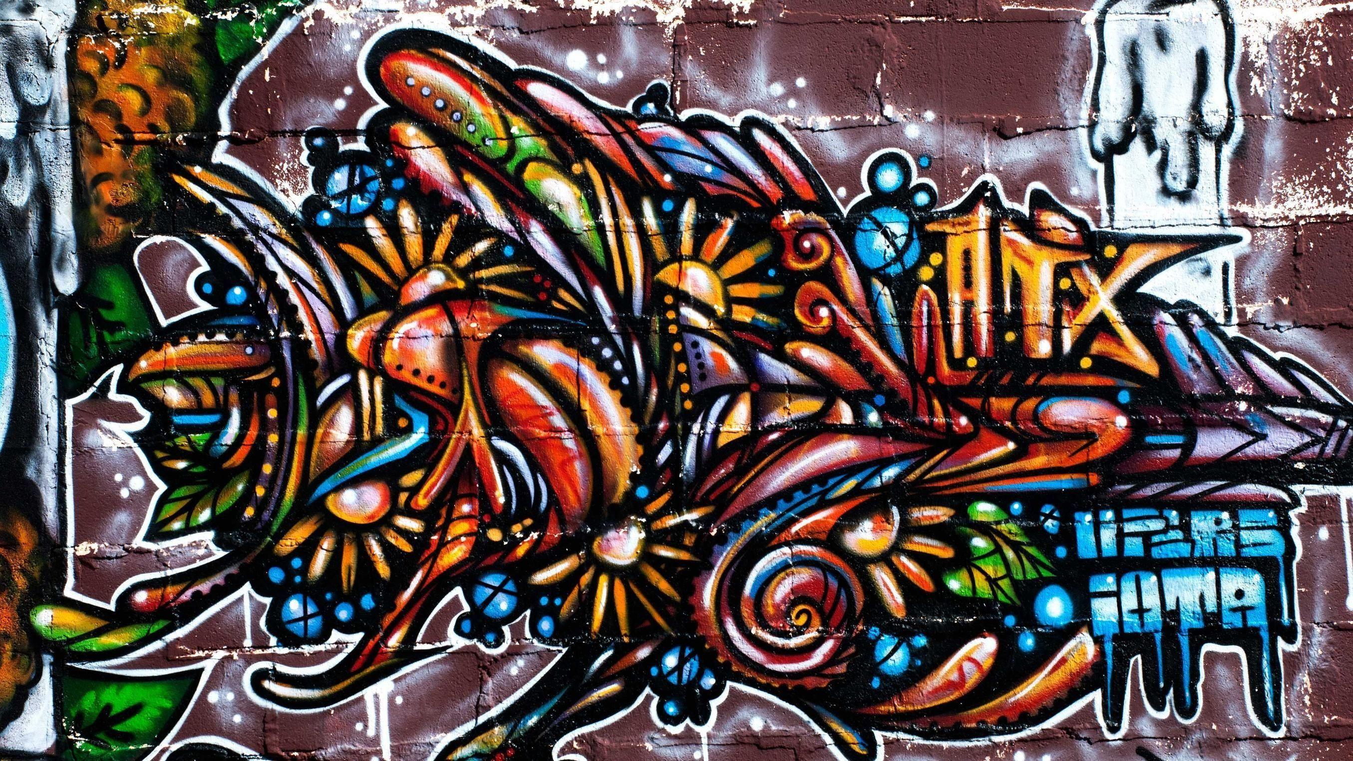 2710x1525 Abstract Graffiti Wallpaper .