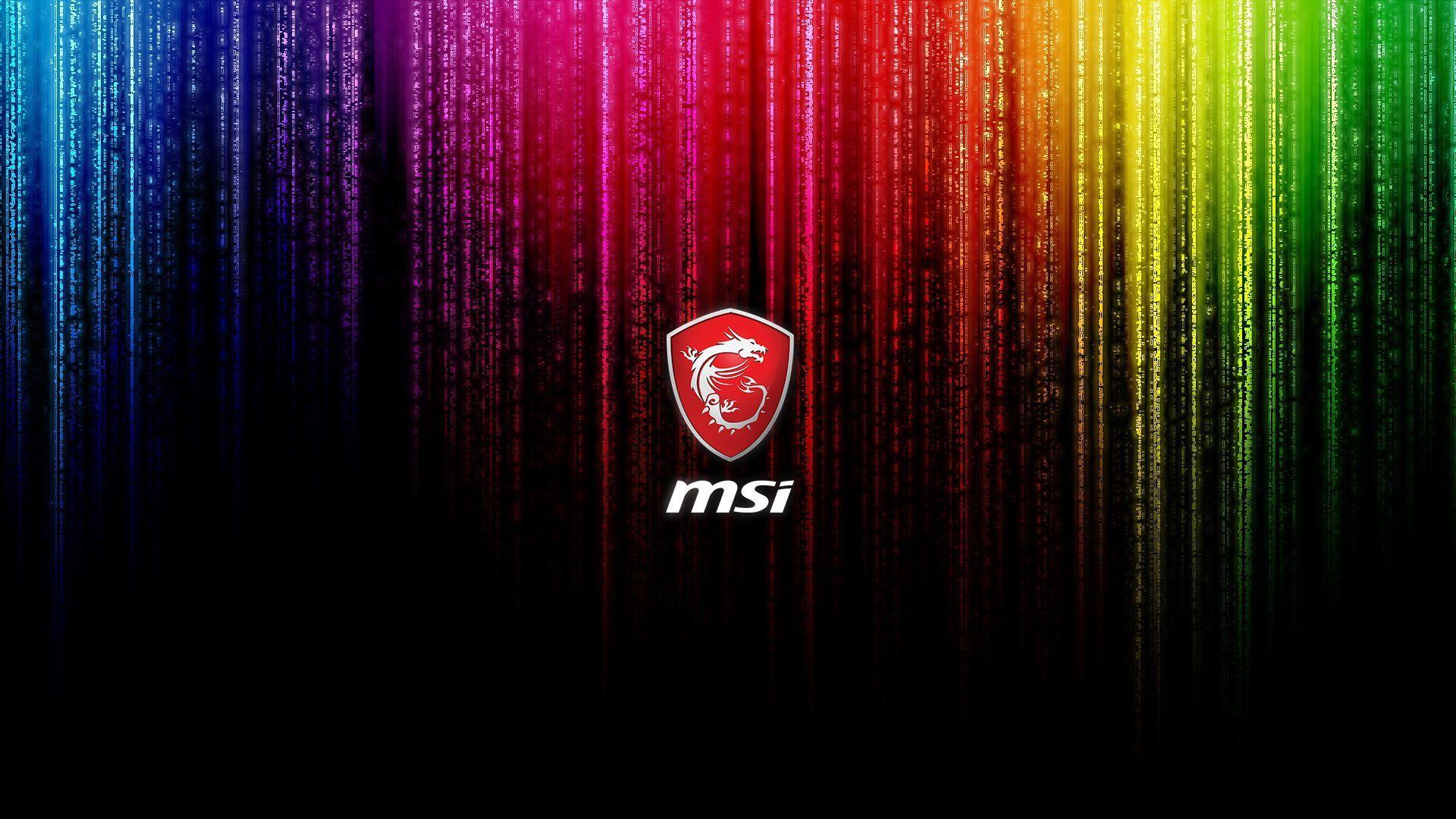 1920x1080 MSI Rainbow Wallpaper