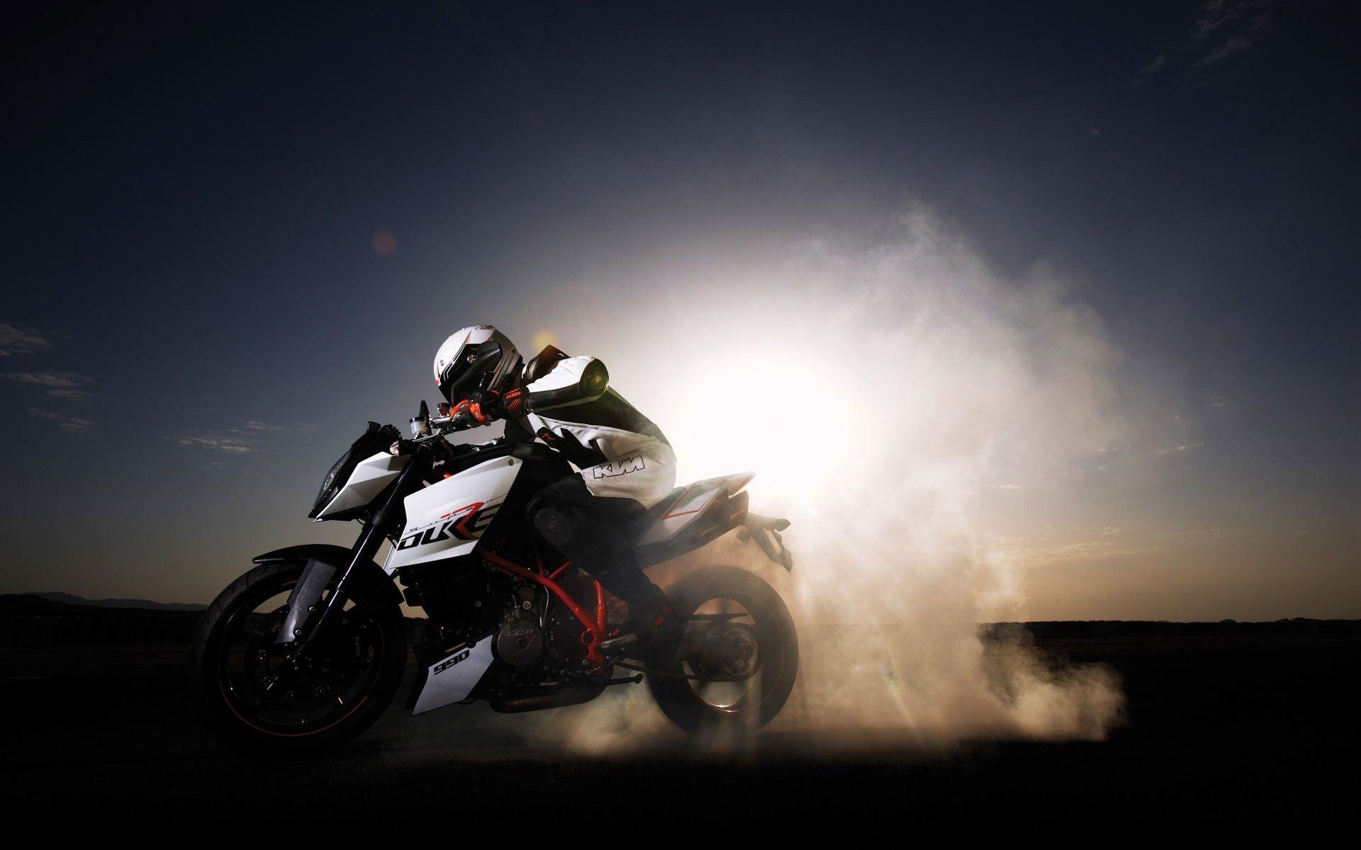 1920x1200 KTM Duke 990 Burnout Wallpaper. Ktm, Ktm super duke, Motorcycle wallpaper