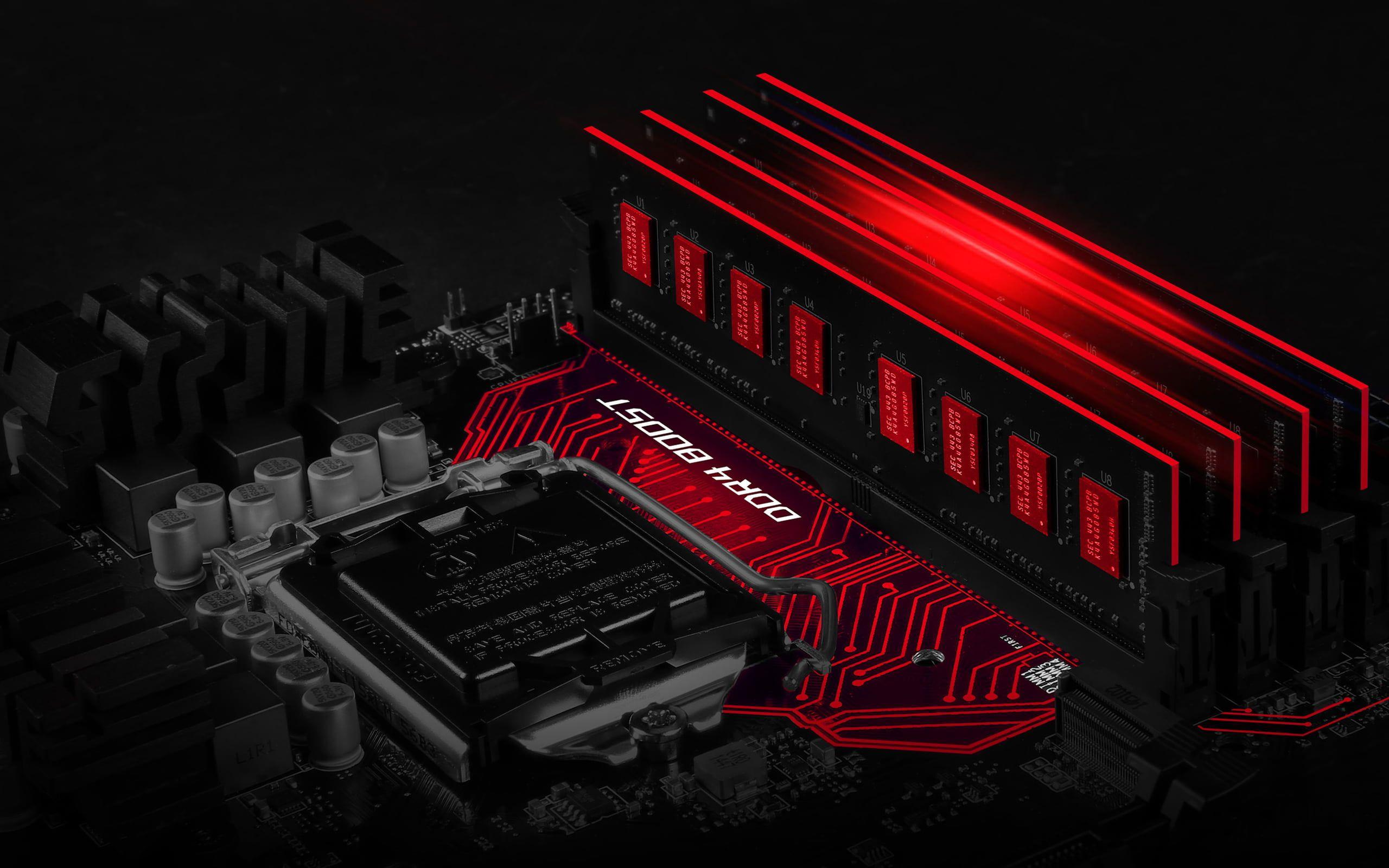 2560x1600 Black and red motherboard wallpaper, PC gaming, motherboards, MSI • Wallpaper For You HD Wallpaper For Desktop & Mobile