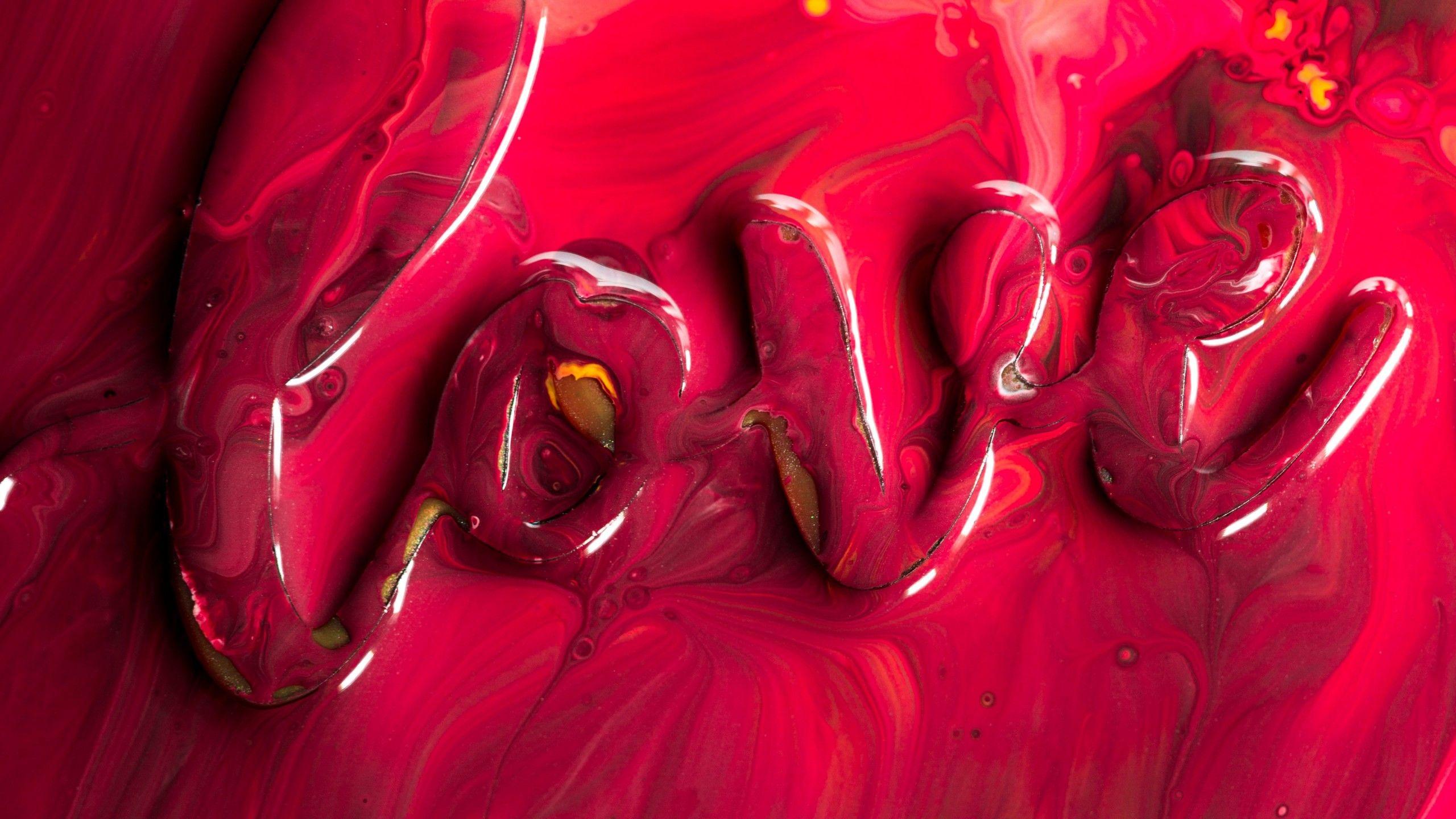 2560x1440 Love 4K Wallpaper, Food, Red, Creamy, text, Aesthetic, Love