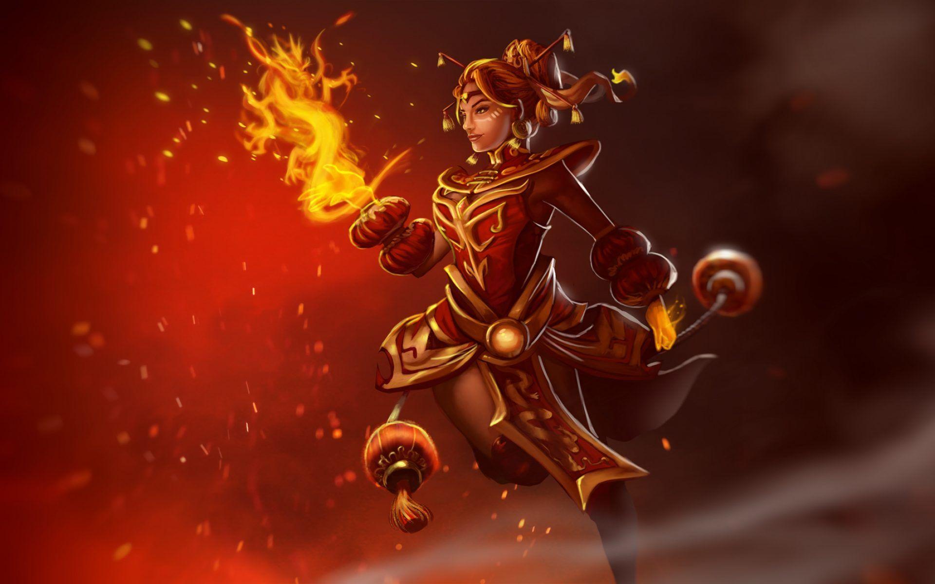 1920x1200 Lina The Slayer Girl Hero Dota 2 Ultra HD 4k Wallpaper HD 3840x2400 :