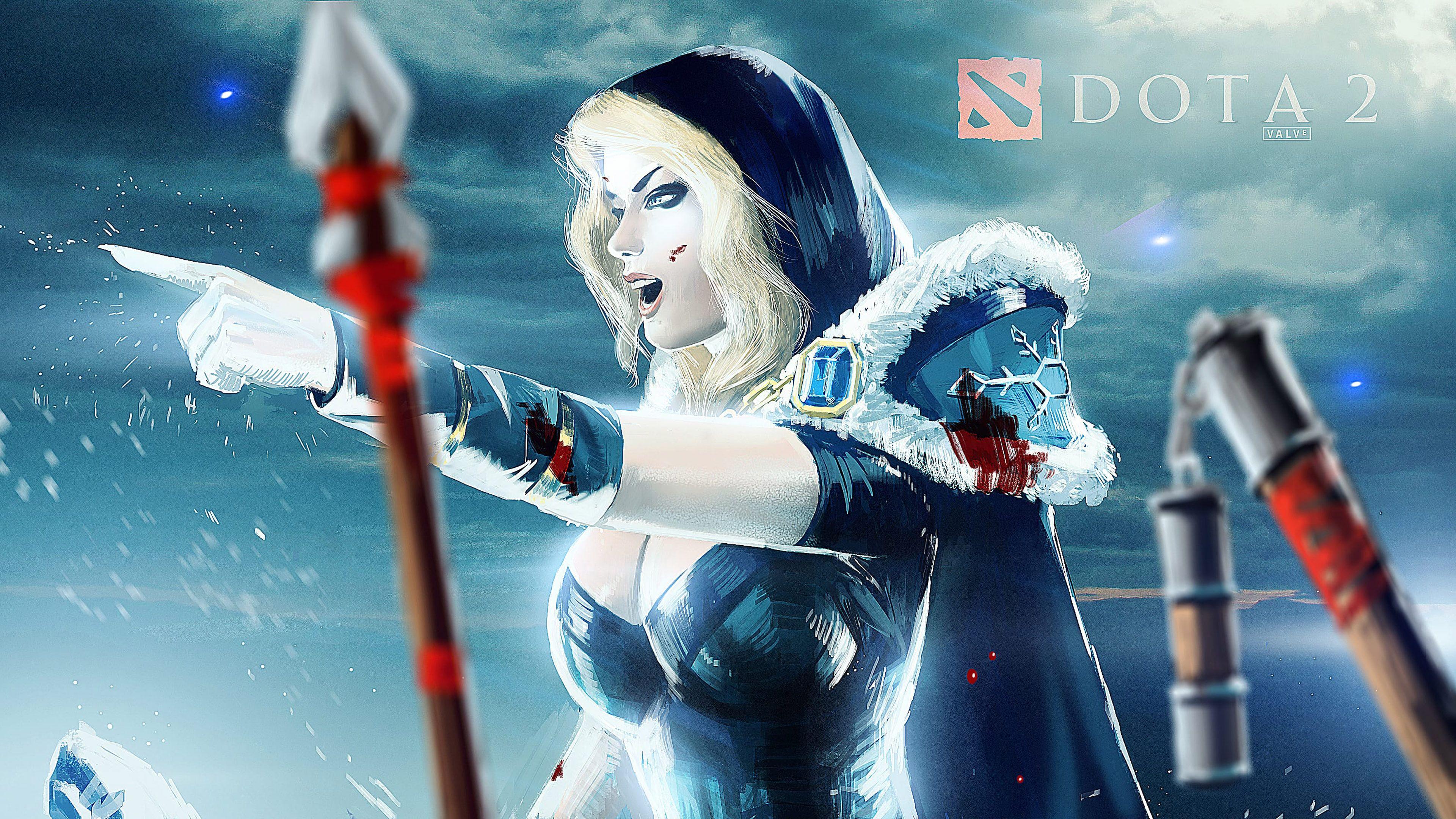 3840x2160 Crystal Maiden Dota 2 Digital Atr Picture HD Wallpaper For Deskx2160 :