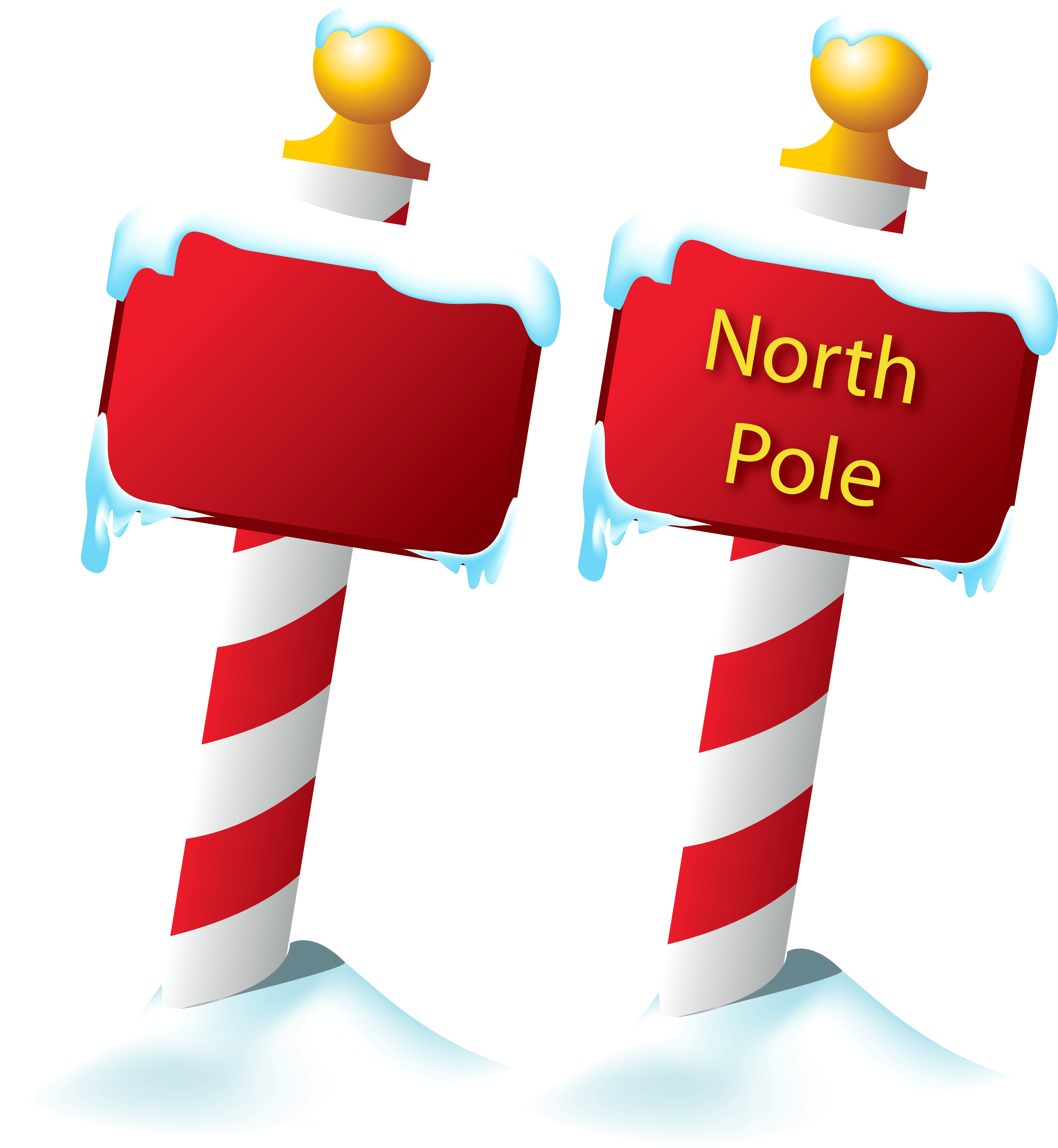 4107x4458 North Pole Sign PNG Picture Quality Image And Transparent PNG Free Clipart