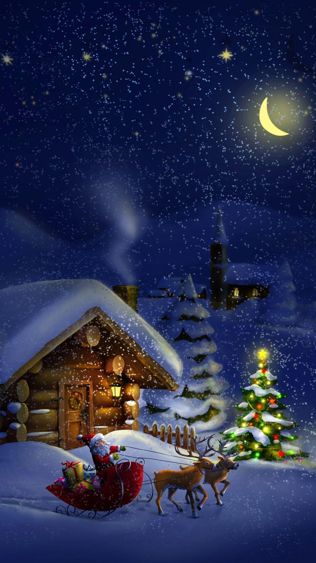 1080x1920 Santa North Pole IPhone 6 6S 7 Plus Wallpaper And IPhone 8 Plus Wallpaper