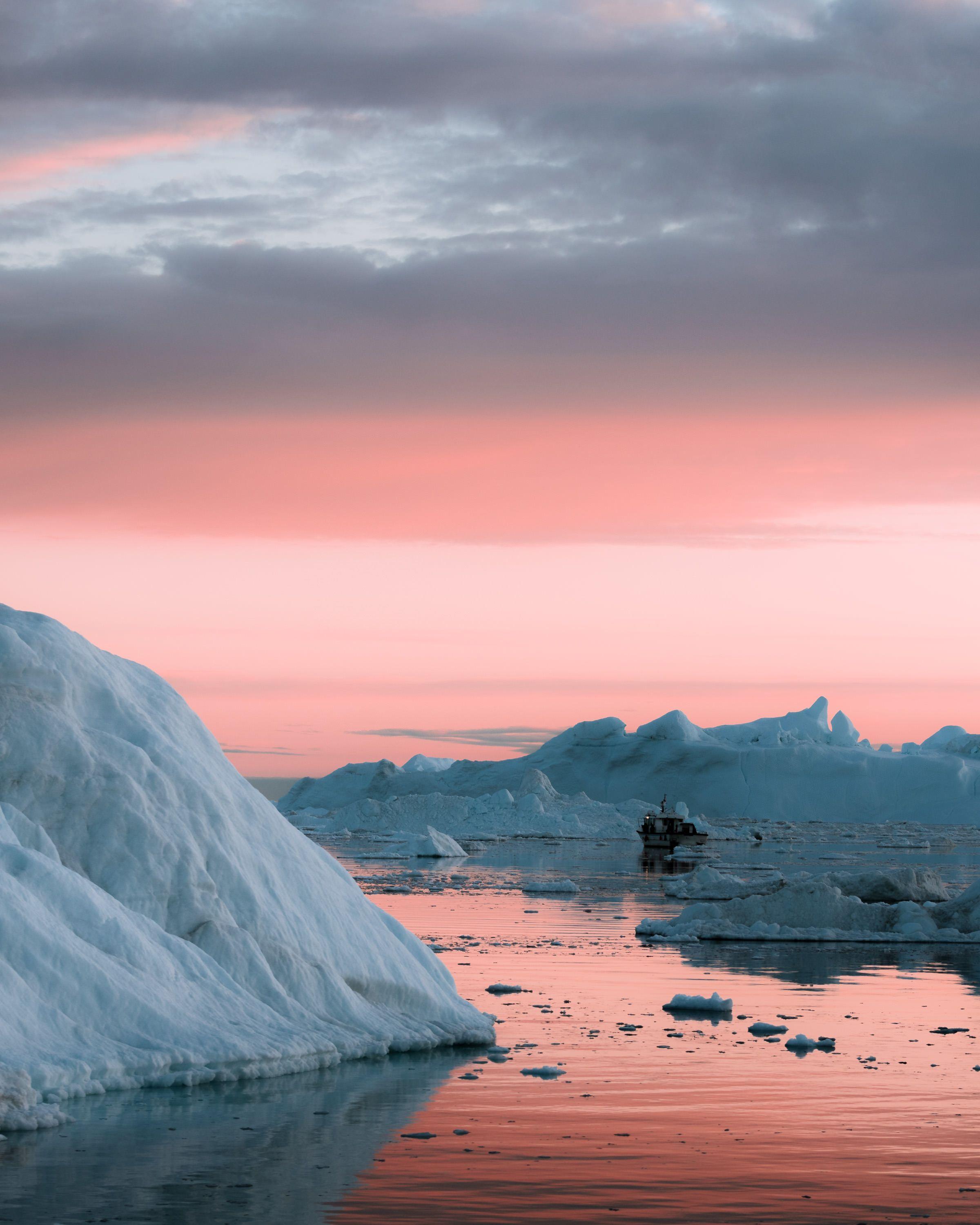 2400x3000 Magical sunset in the arctic. Arctic landscape, Open ocean photography, Landscape photography