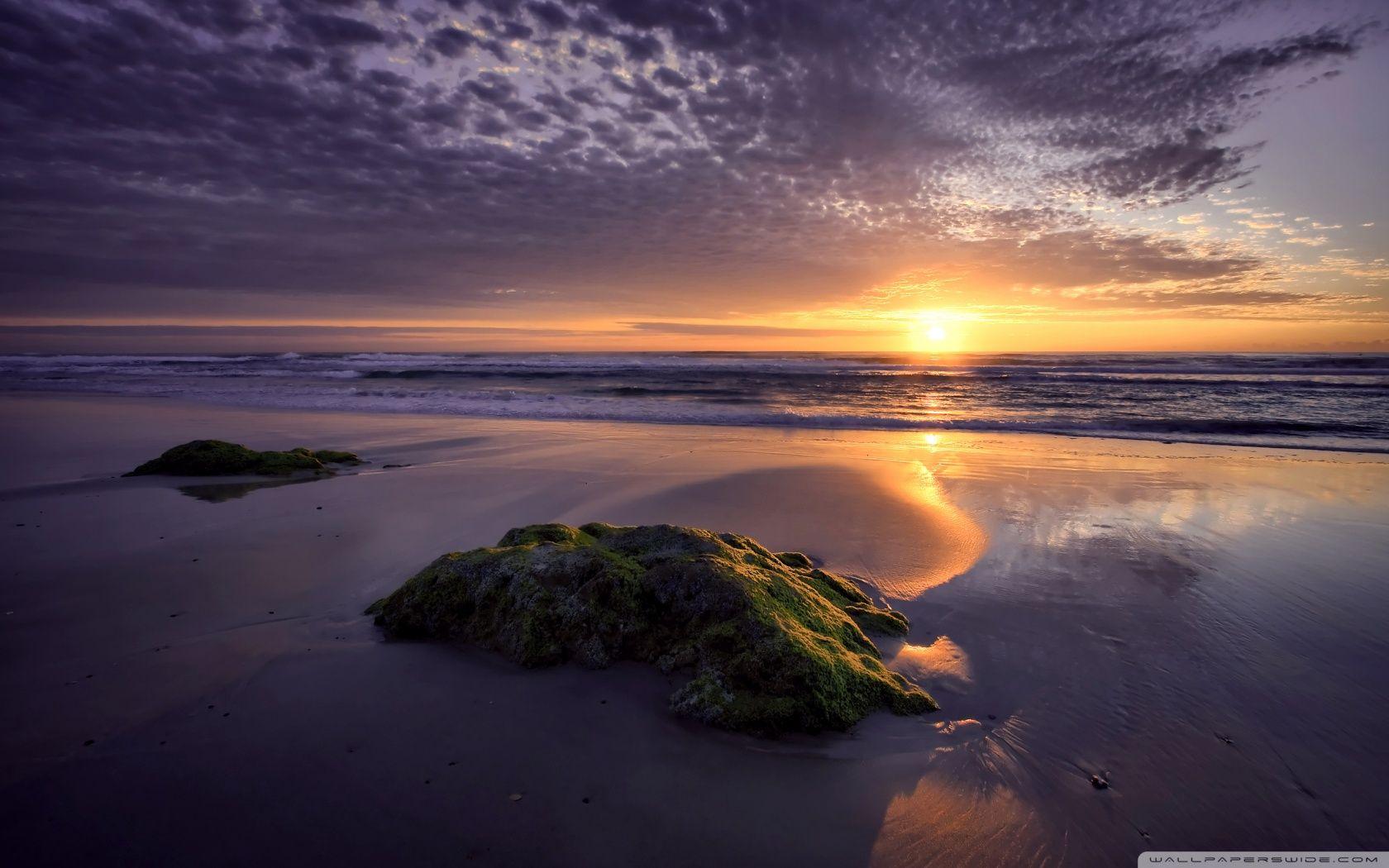 1680x1050 Download Violet Sunset Sky UltraHD Wallpaper