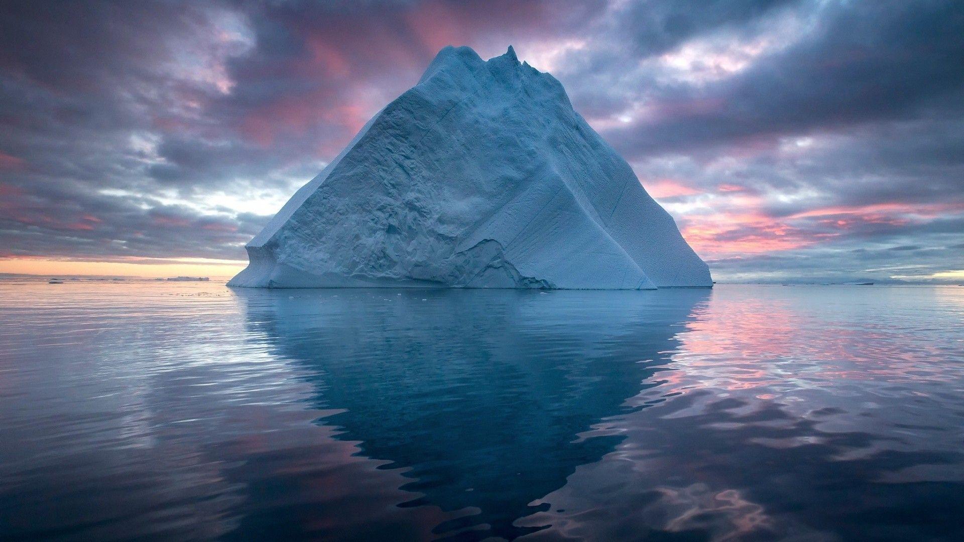 1920x1080 1920x1080 nature landscape winter iceberg sea clouds arctic sunset reflection snow wallpaper JPG 360 kB