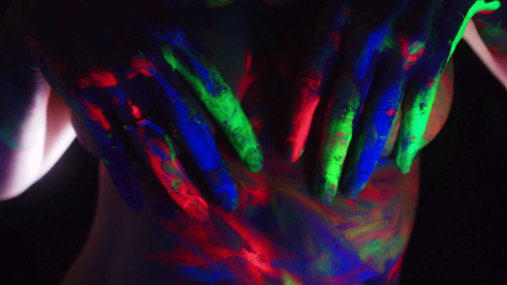 1920x1080 Dancing Neon Glow Background .