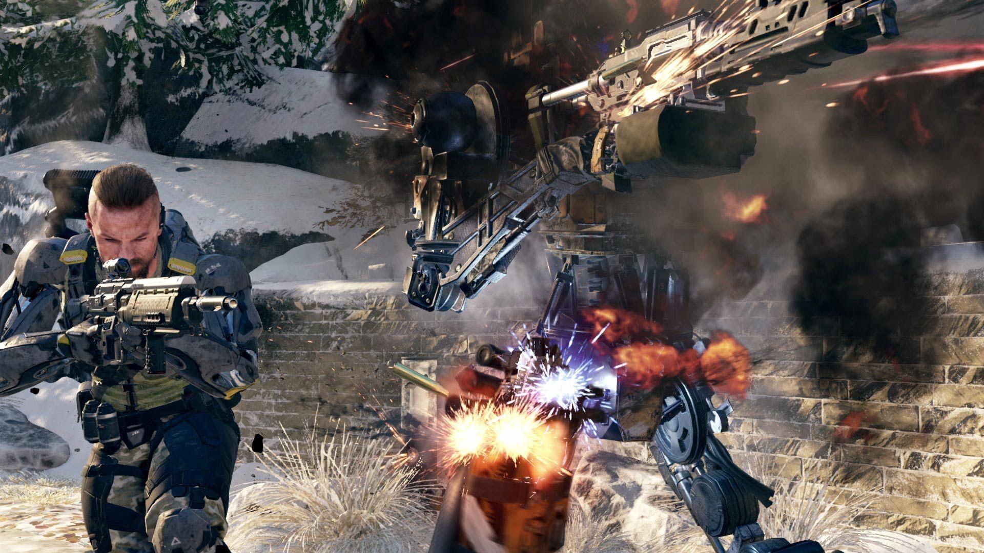 1920x1080 Call of Duty: Black Ops III Split Screen Setup for Xbox One. Real Game Media