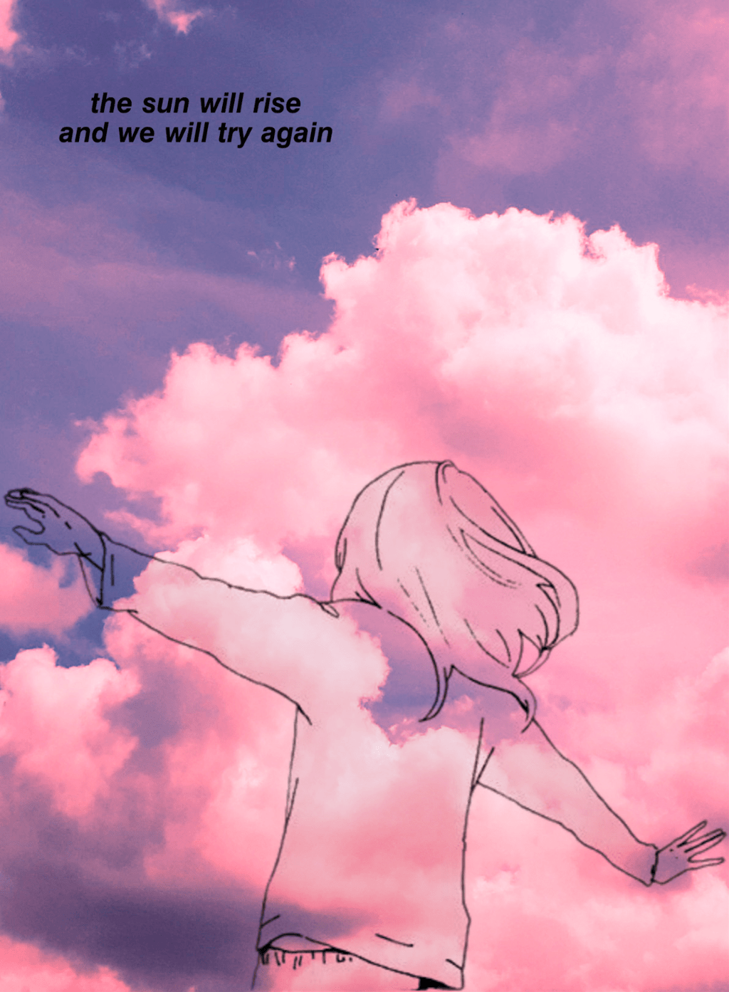 1024x1393 Aesthetic Purple Sky Tumblr Wallpaper Portal