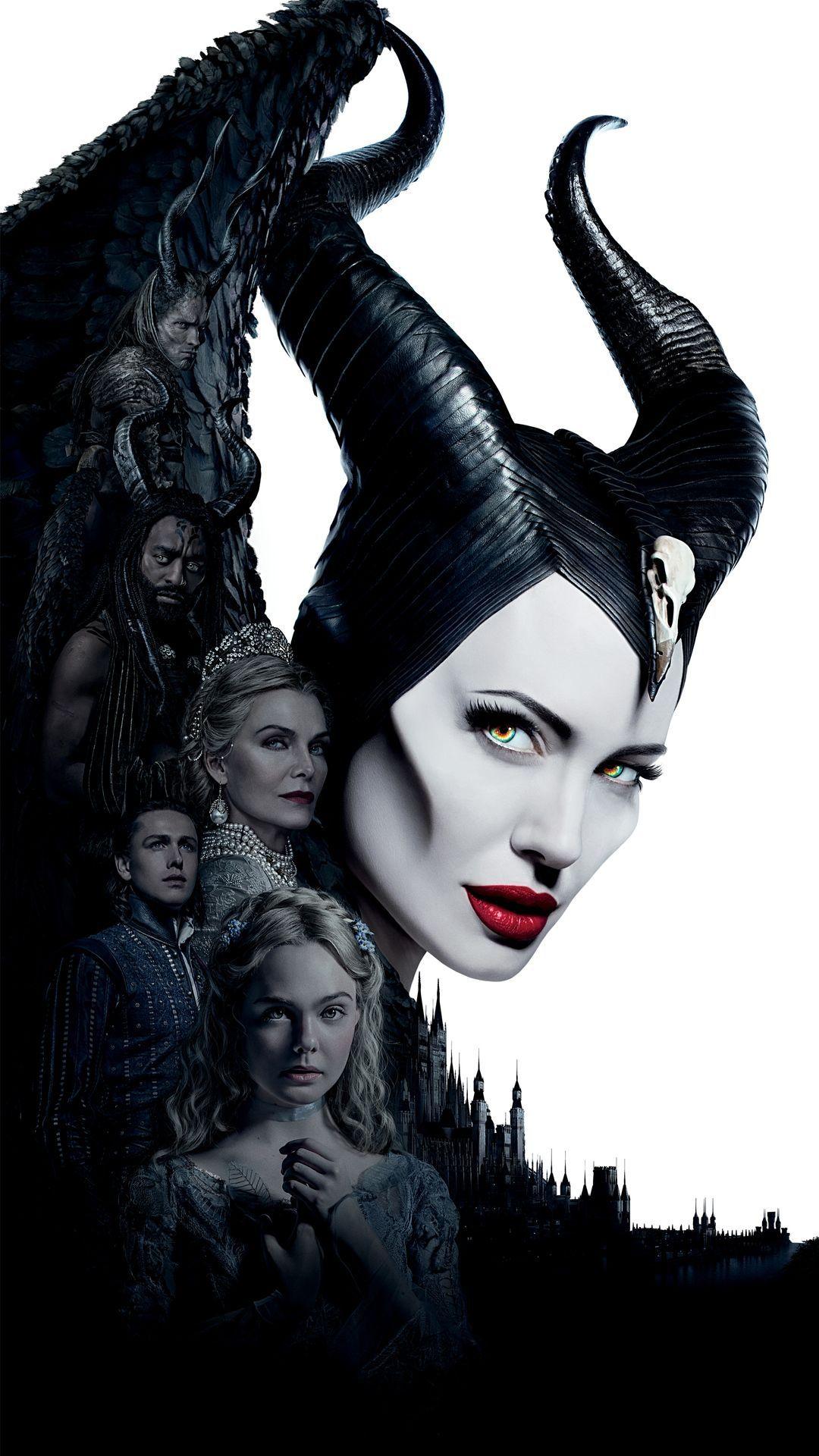 1080x1920 Maleficent Mistress Of Evil Women's Basic T Shirt. Maleficent Movie, Movie Character Posters, Maleficent Art