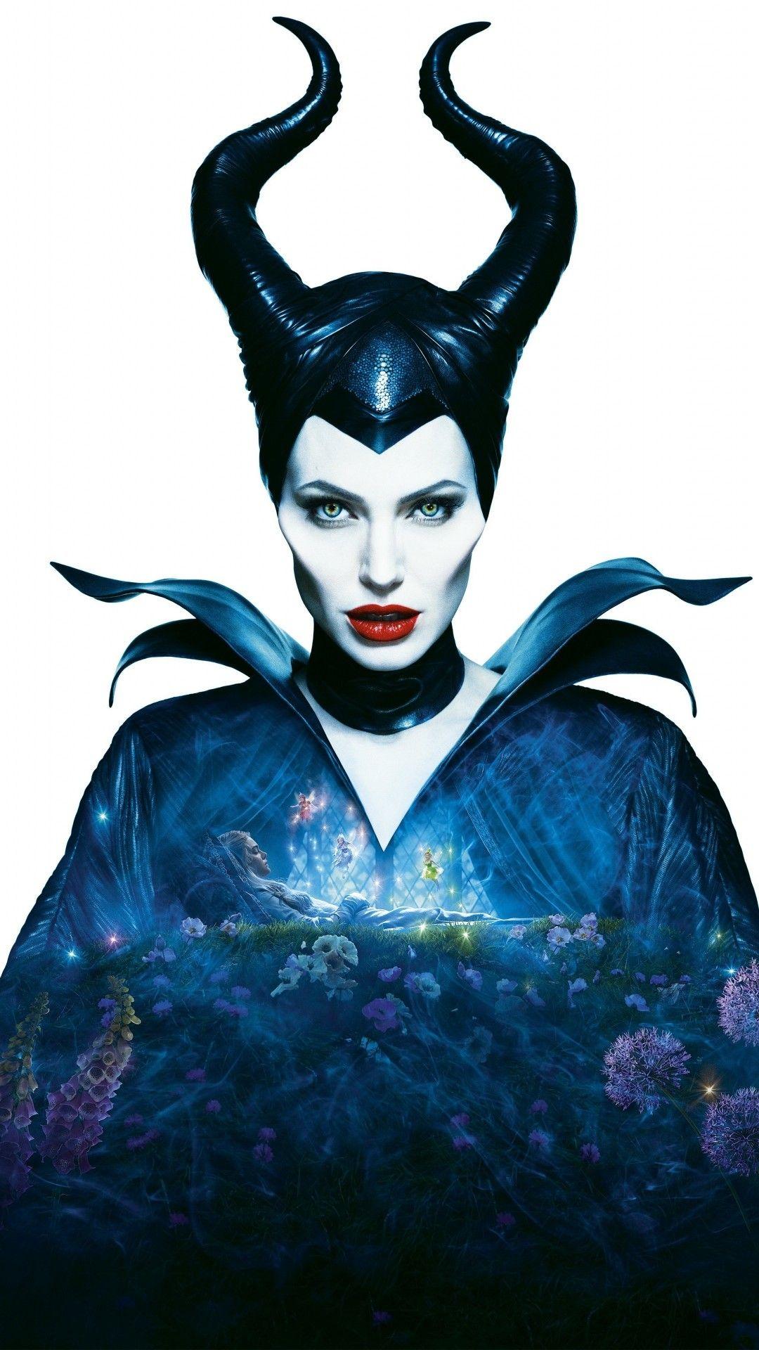 1080x1920 Wallpaper Maleficent, Angelina Jolie, Horns, Fairy Angelina Jolie HD Wallpaper