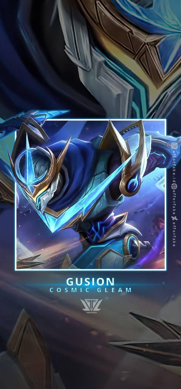 610x1309 Gusion Cosmic Gleam Wallpaper. Mobile legend wallpaper, Hero wallpaper, Mobile wallpaper android