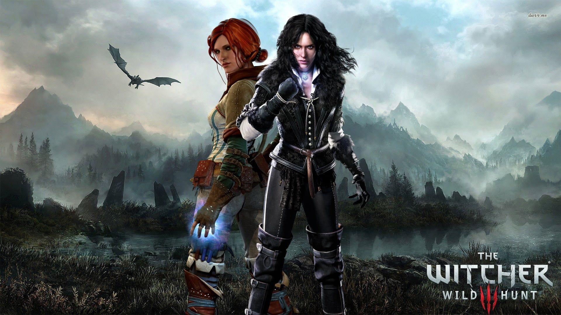 1920x1080 The Witcher Wild Hunt digital wallpaper The Witcher 3: Wild Hunt Triss Merigold Yennefer of Vengerberg #Yennefe. The witcher wild hunt, The witcher, The witcher 3