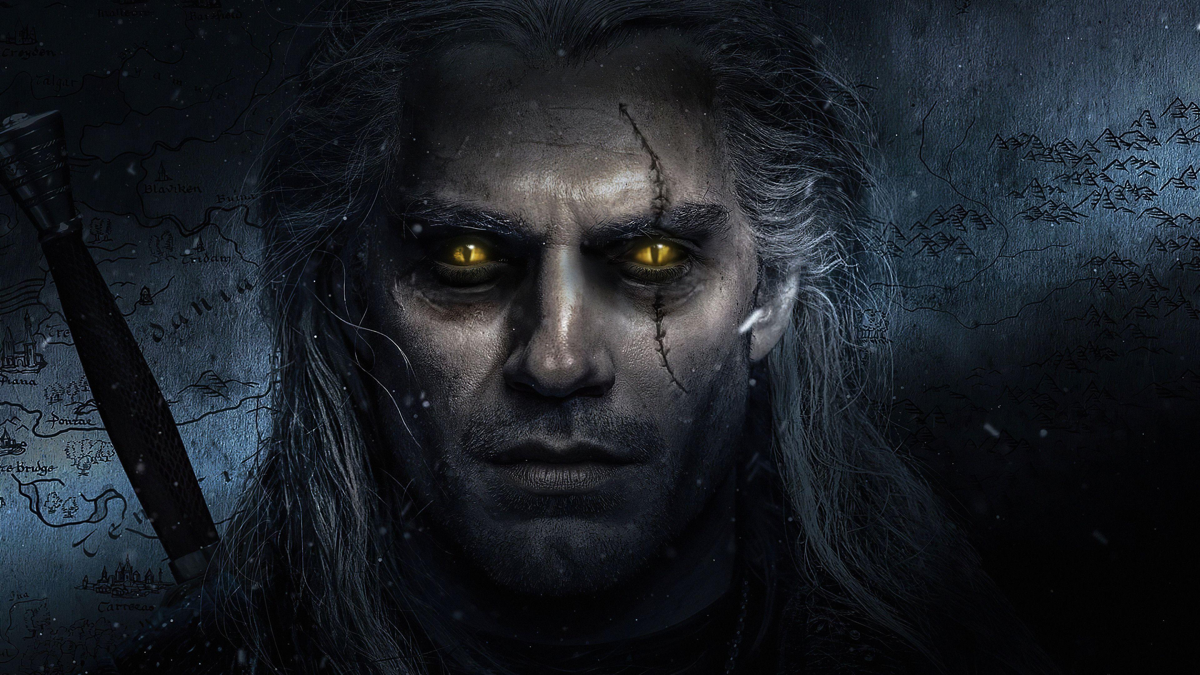 3840x2160 The Witcher Henry Cavill Art The Witcher wallpaper HD 4k, The Witcher Henry wallpaper 4k, The Witcher 4k wall. The witcher, The witcher geralt, The witcher review