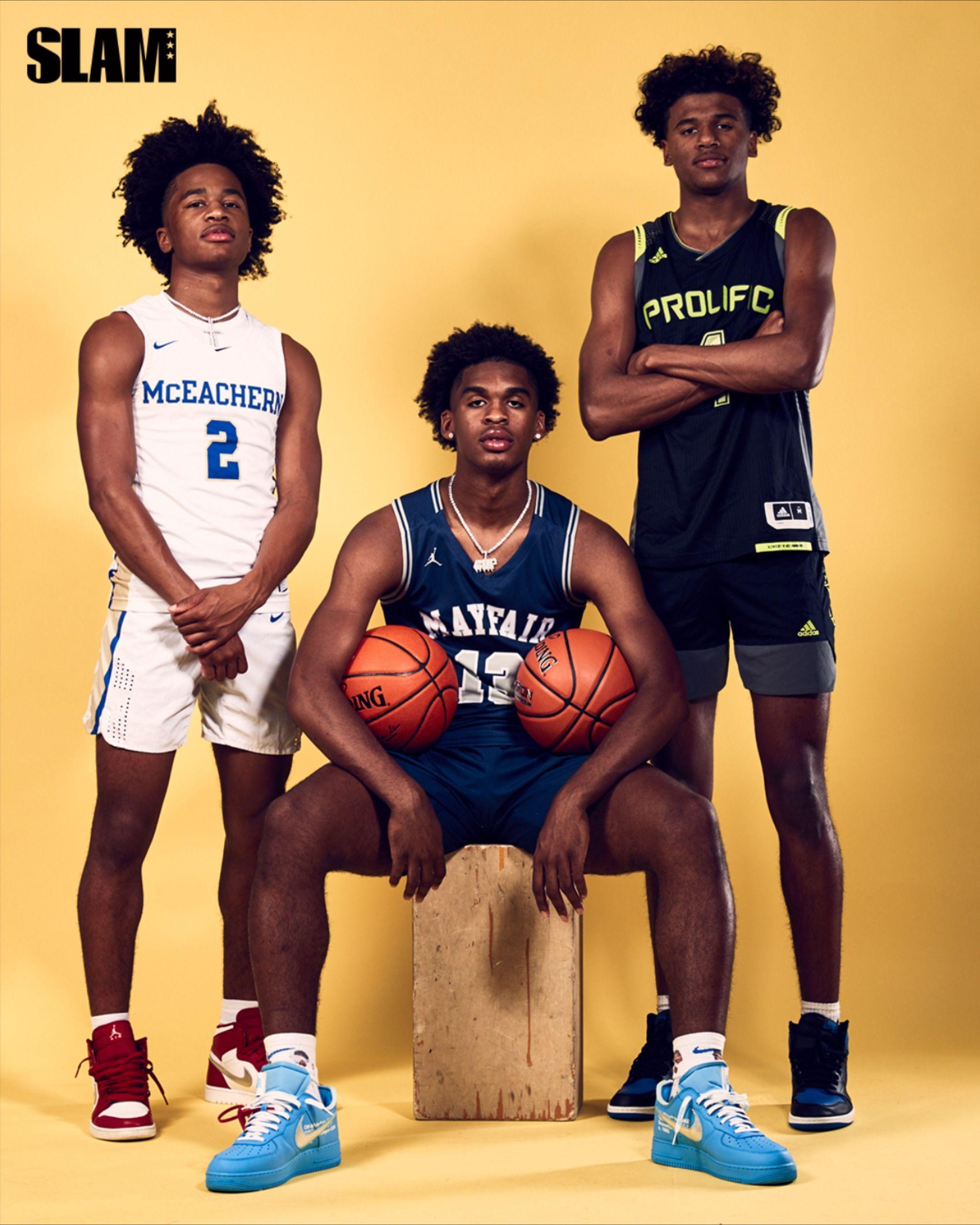 2048x2560 Sharife Cooper, Jalen Green & Josh Christopher Cover SLAM 225