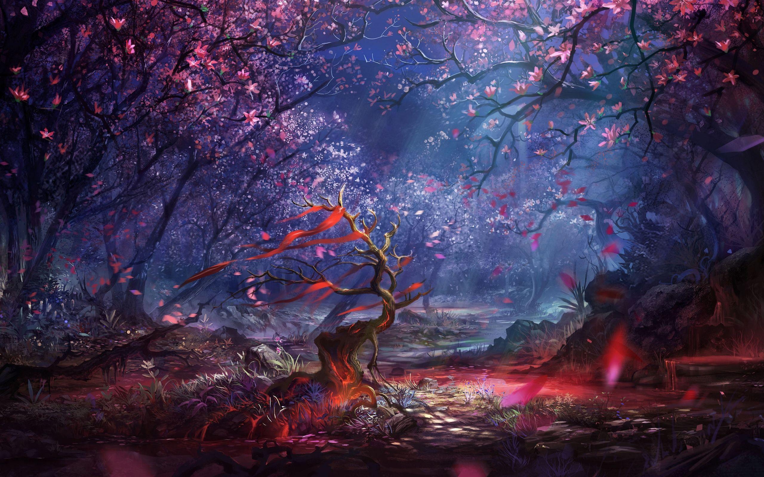 2560x1600 Beautiful Forest Art 2560x1600 Resolution HD 4k Wallpaper, Image, Background, Photo and Picture