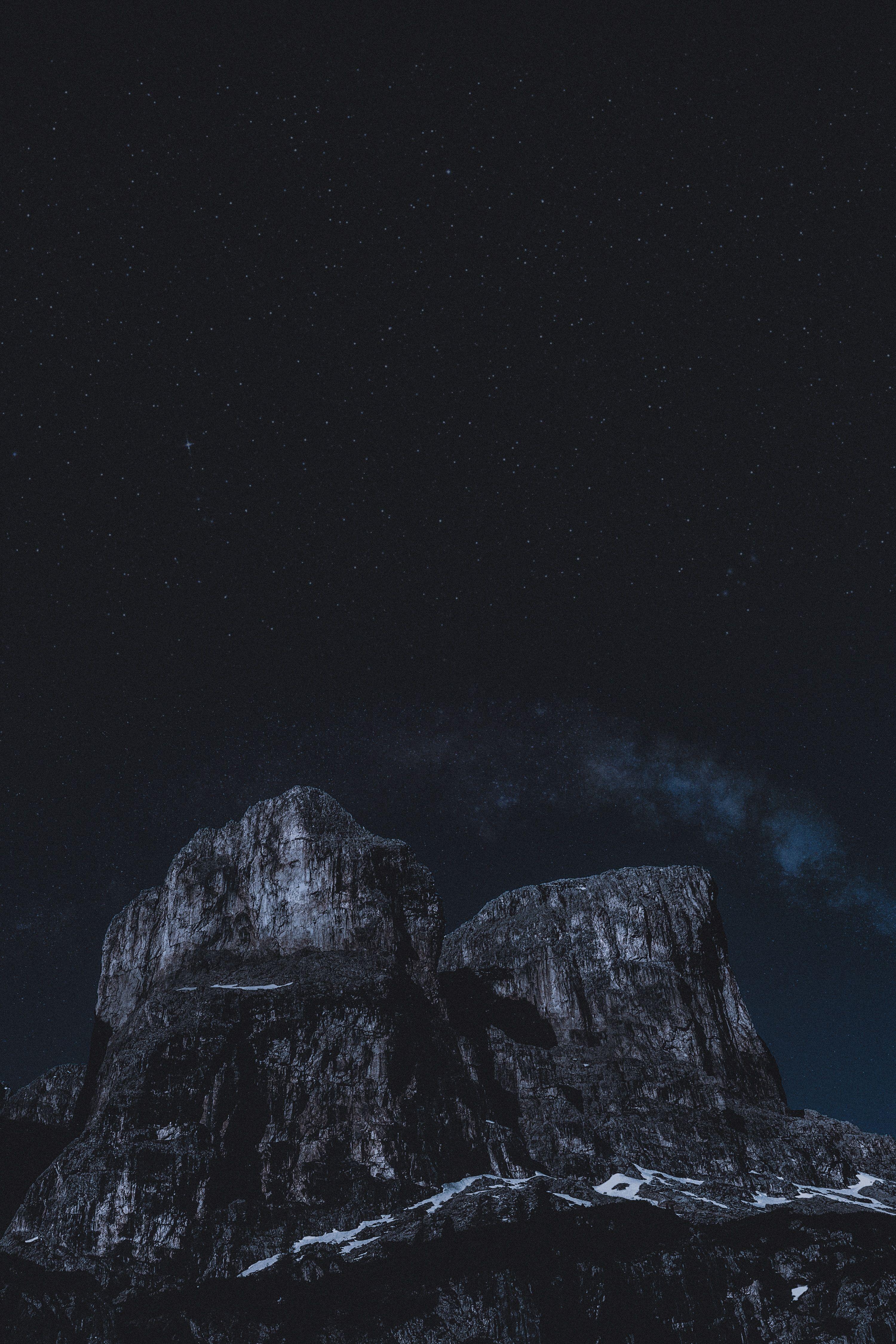 3000x4500 Download wallpaper 3000x4500 rocks, night, stars, dark HD background