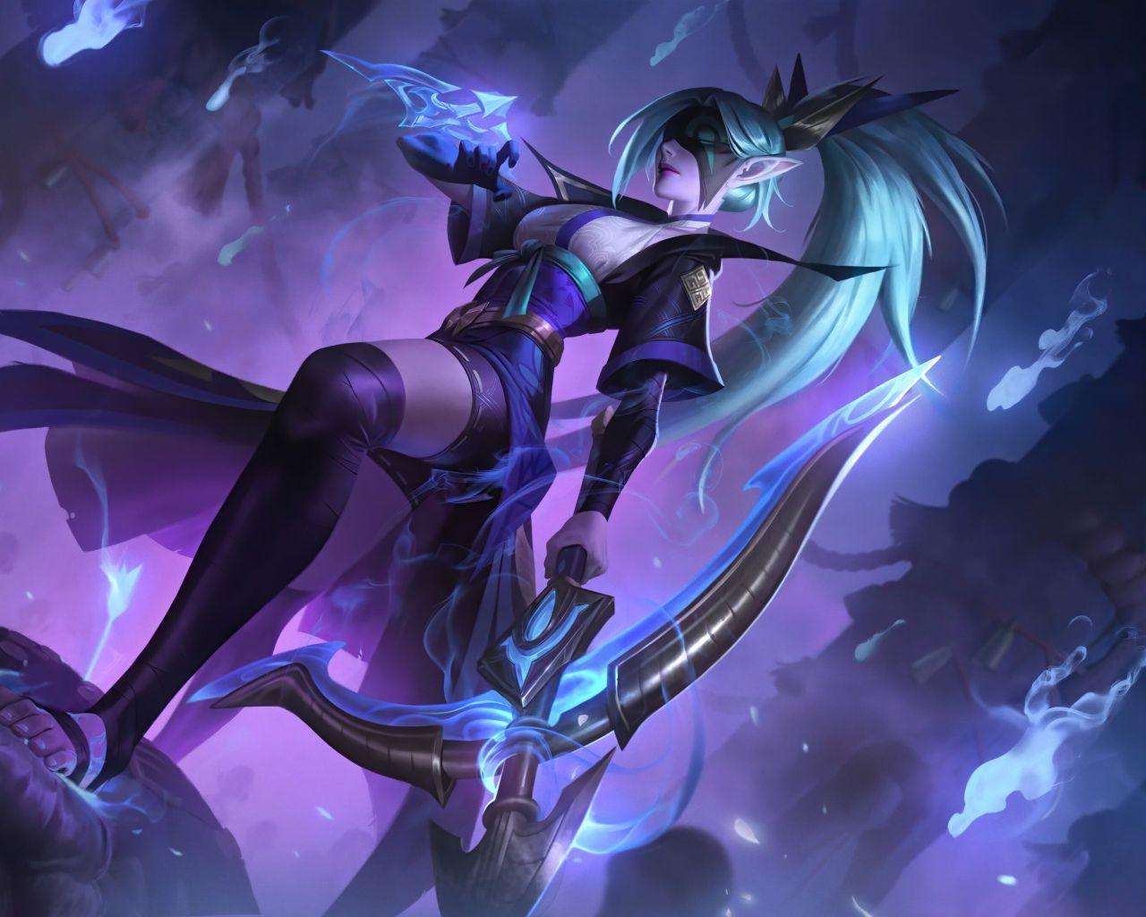 1280x1024 LOL Project Vayne Background .