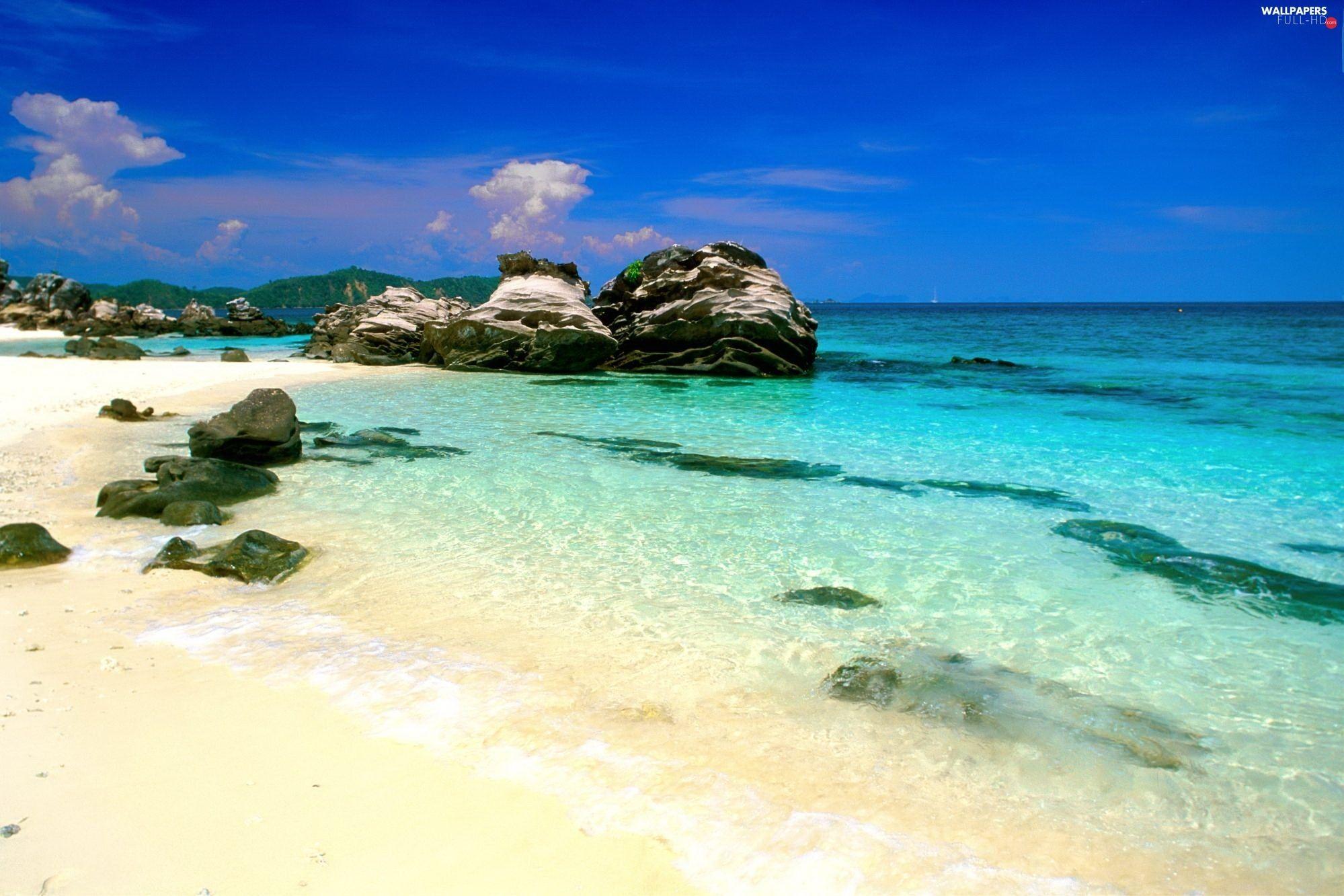 1999x1333 Beaches, sea, Thailand, reef HD Wallpaper: 1999x1333