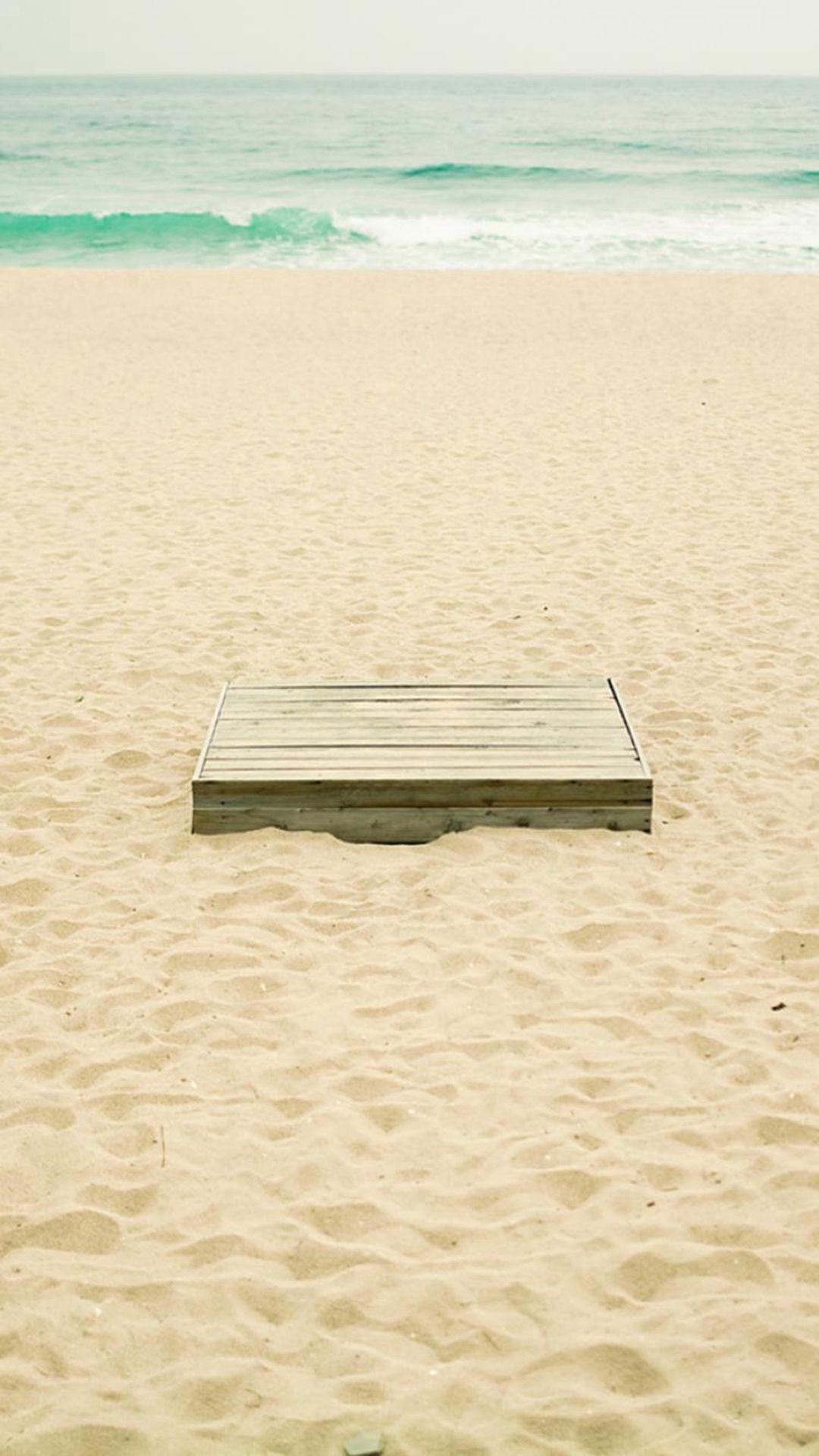 1080x1920 Pure Summer Beach Wooden Box #iPhone #wallpaper. Beach wallpaper, Wallpaper, Free iphone wallpaper