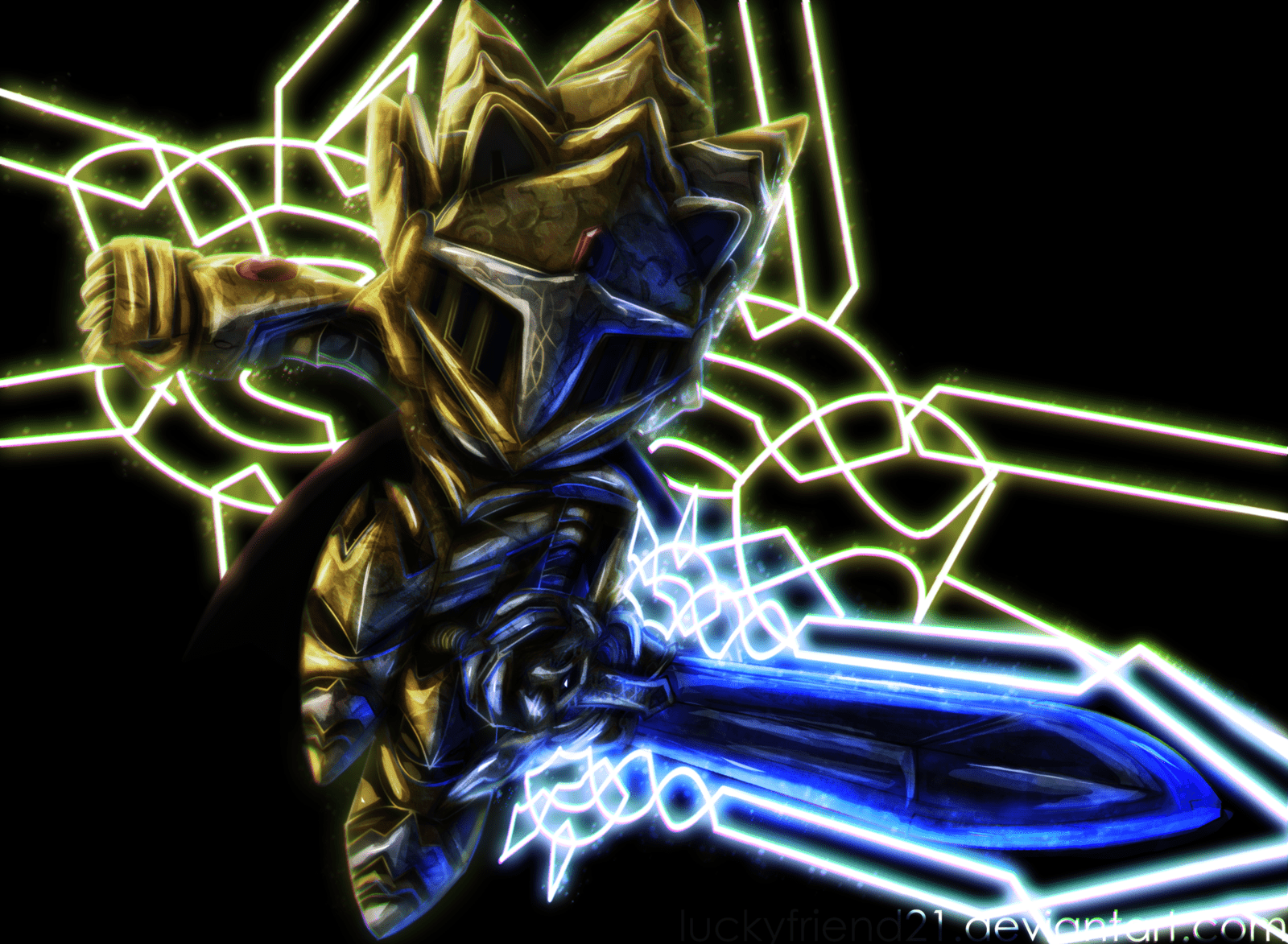 1600x1173 Sonic With Excalibur Wallpaper