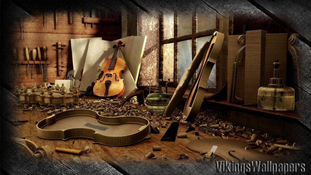 1280x720 Violin Wallpaper for Android
