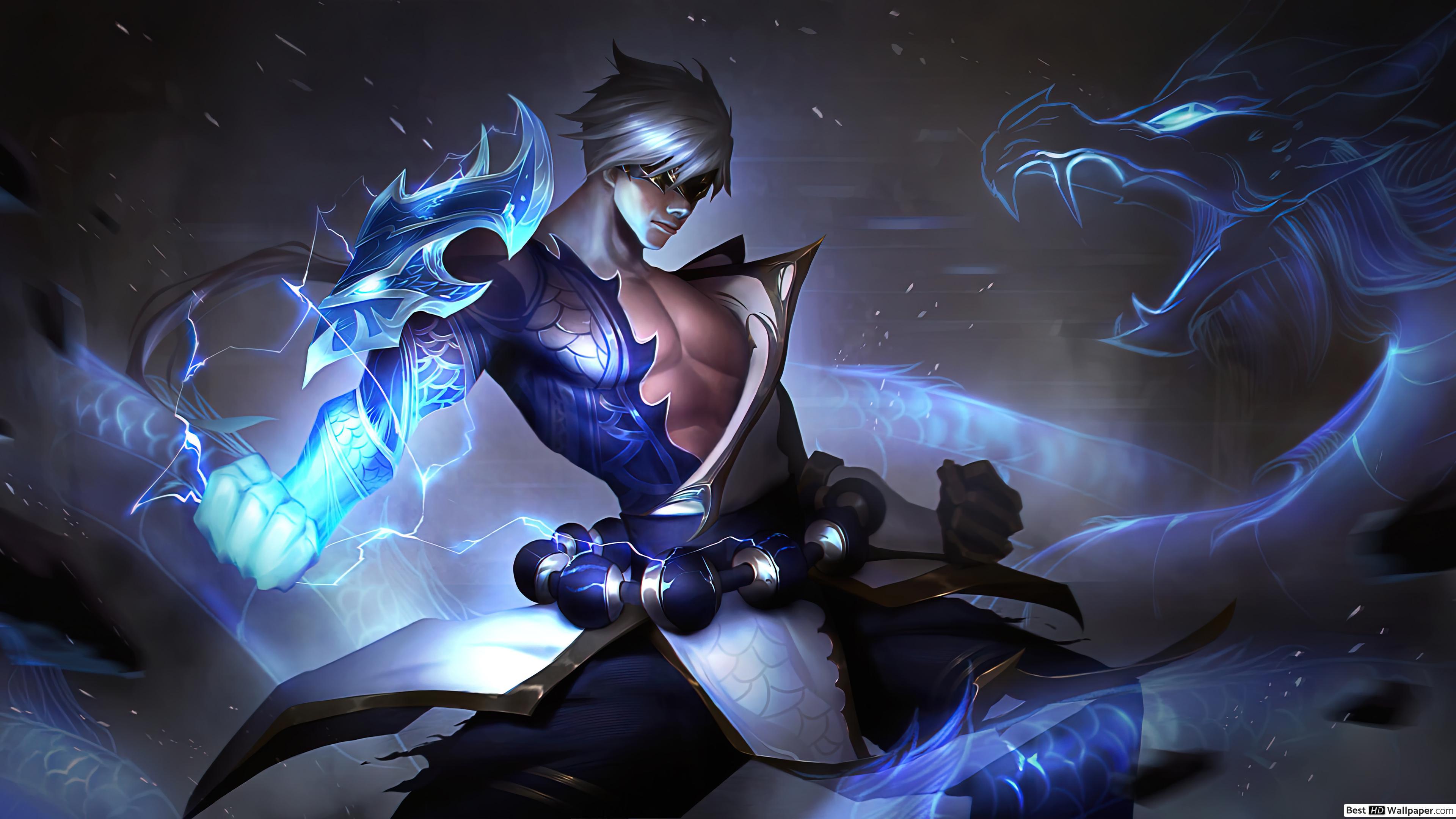 3840x2160 Storm Dragon 'Lee Sin' of Legends [LOL] HD wallpaper download
