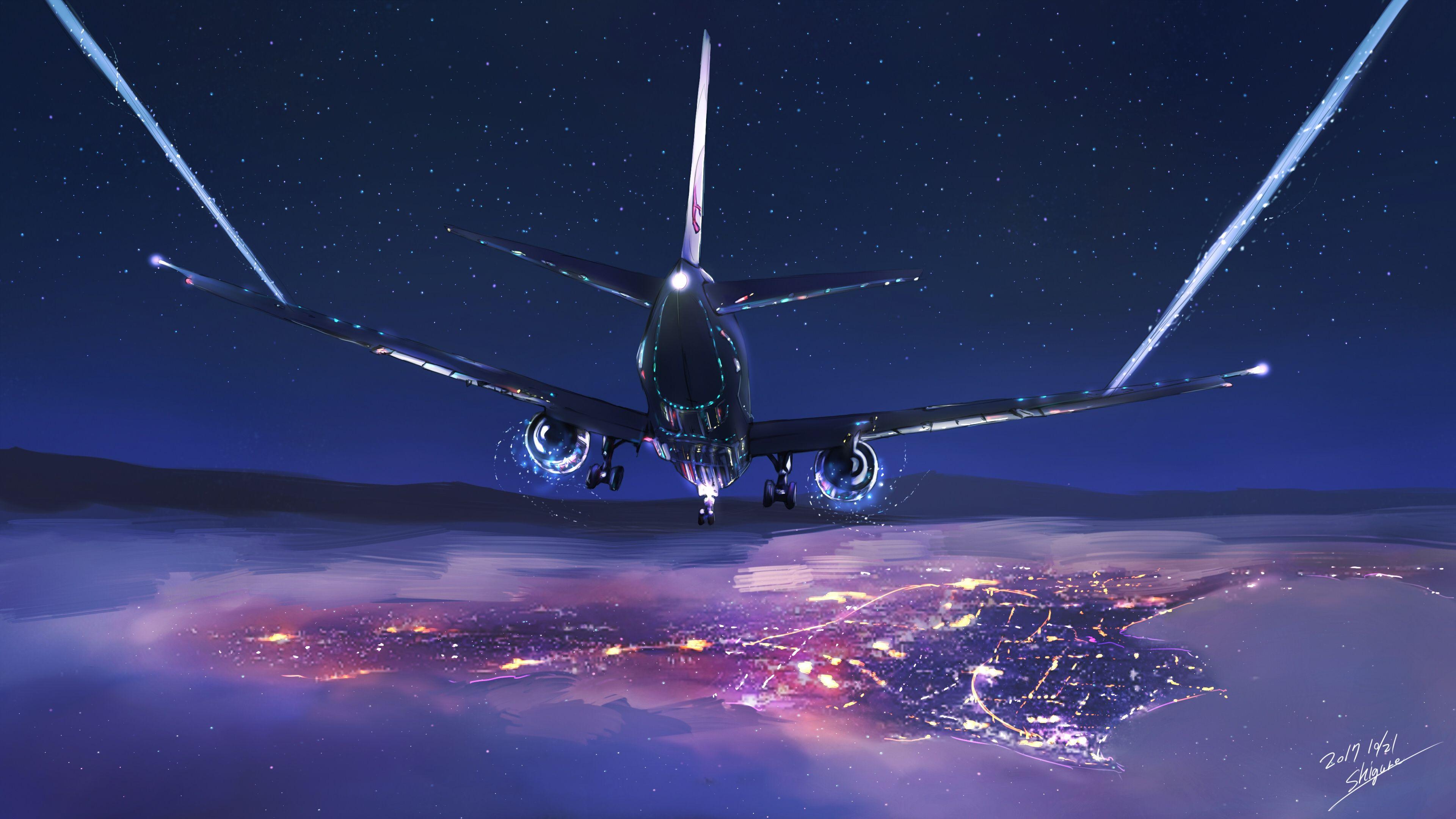 3840x2160 Airplane Wallpaper 4K .
