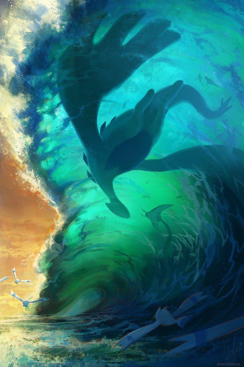 800x1200 Devin Elle Kurtz on Twitter. Pokemon lugia, Cool pokemon wallpaper, Water pokémon