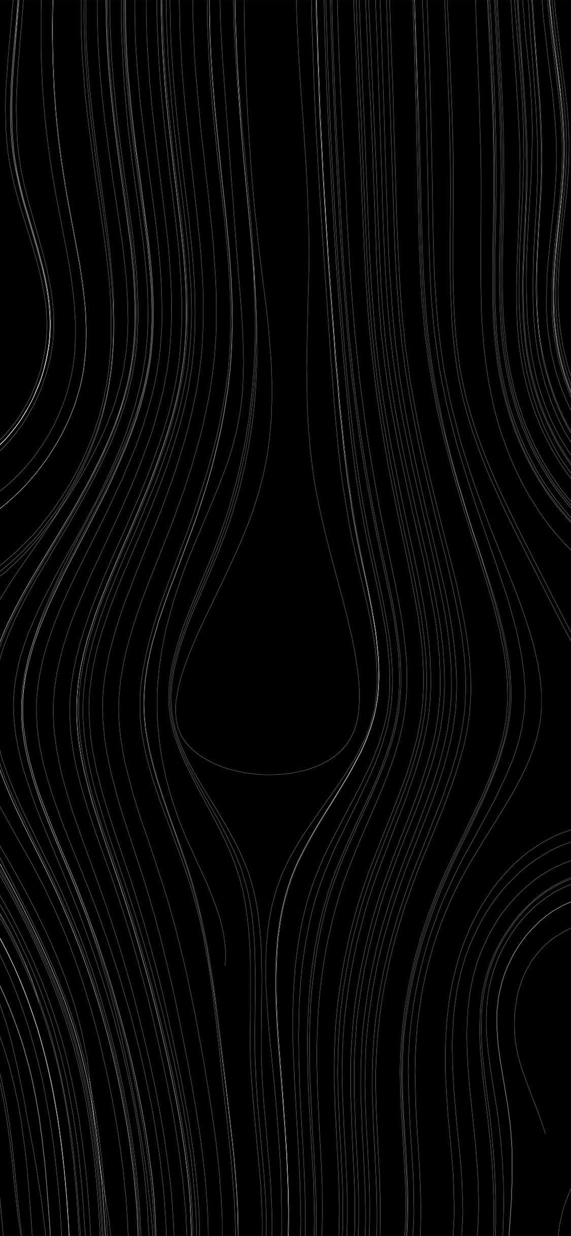 1125x2436 Black Wallpaper