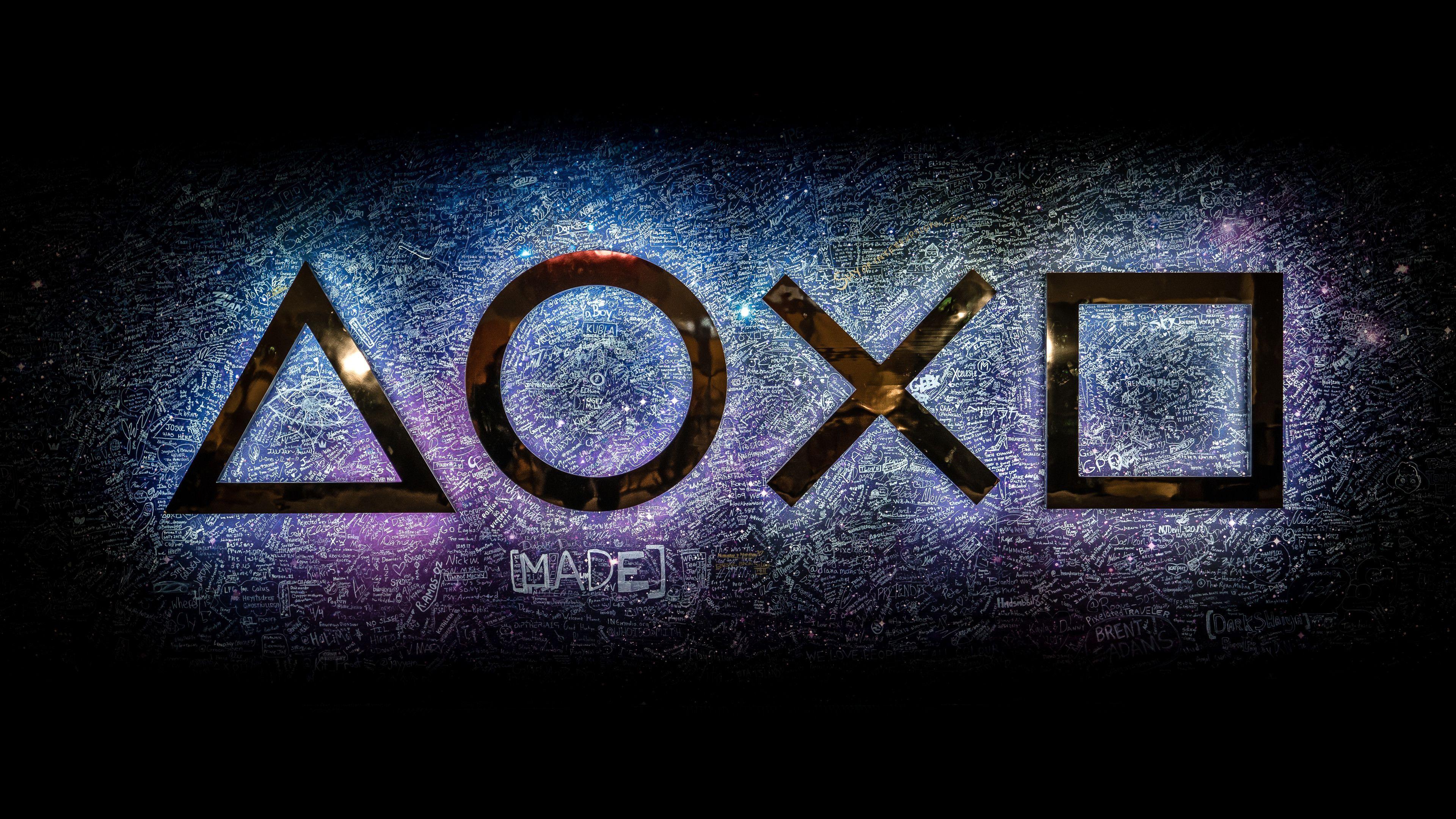 3840x2160 PlayStation Logo Wallpaper HD .