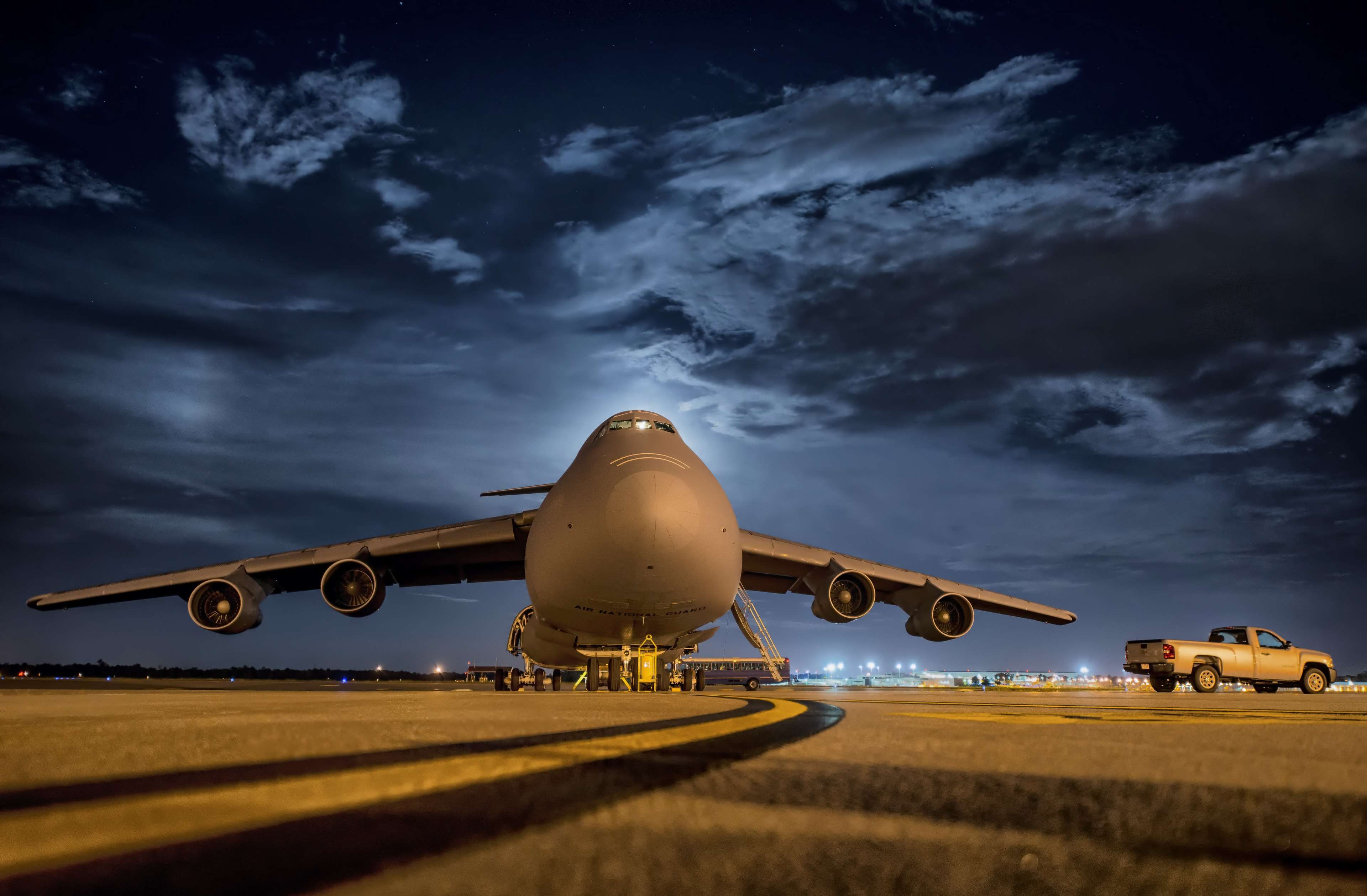 3840x2518 aeroplane, aircraft, airplane, airport, aviation, clouds, night, plane, sky 4k wallpaper