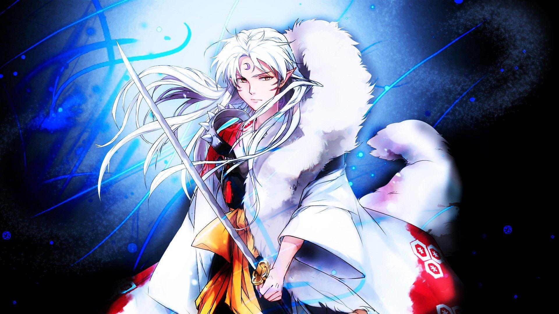 1920x1080 white Hair, Anime, Sesshomaru, Sword, Inuyasha Wallpaper HD / Desktop and Mobile Background