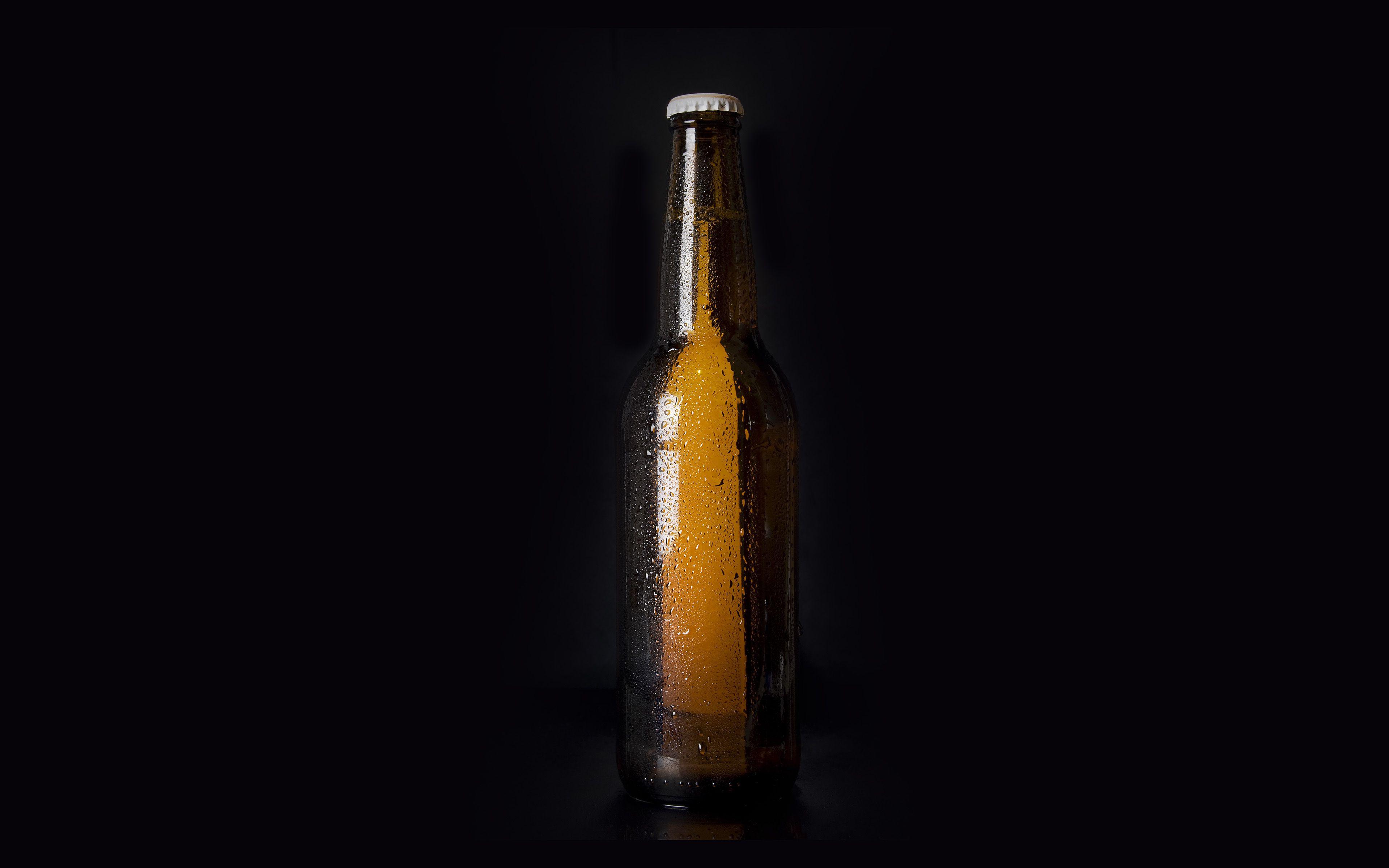 3840x2400 Beer Friend Food Dark Drink Art