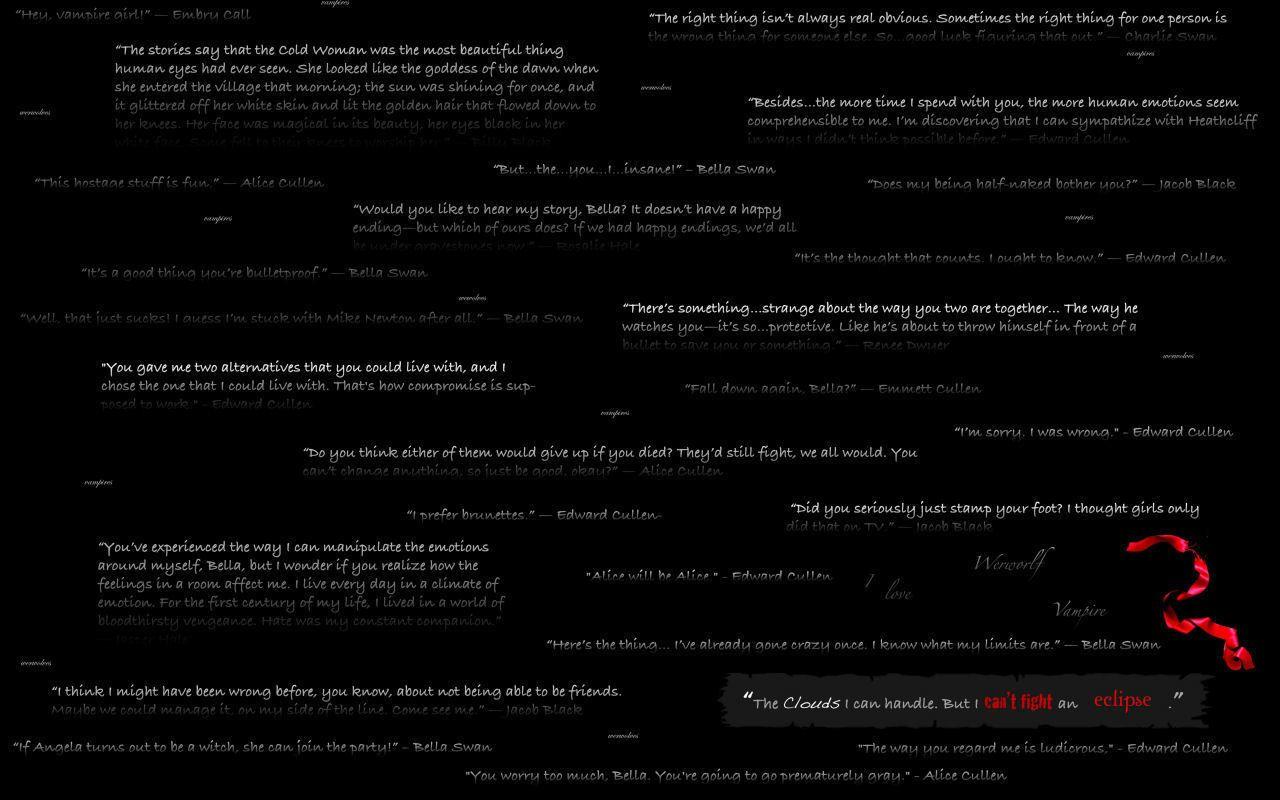 1280x800 Twilight achtergronden Quotes achtergrond