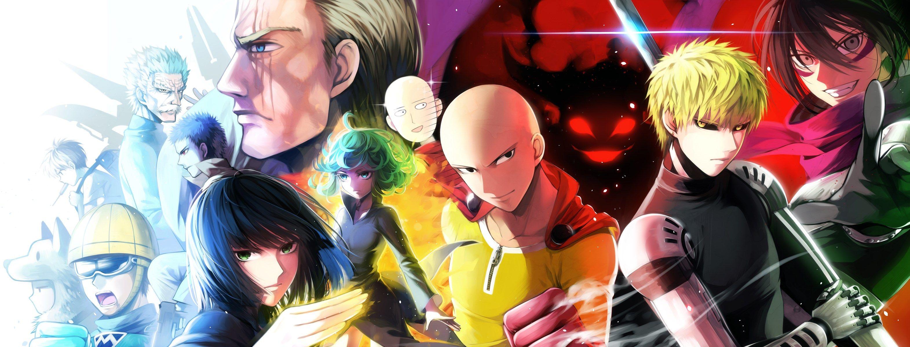 3142x1200 3142x1200 wallpaper desktop one punch man