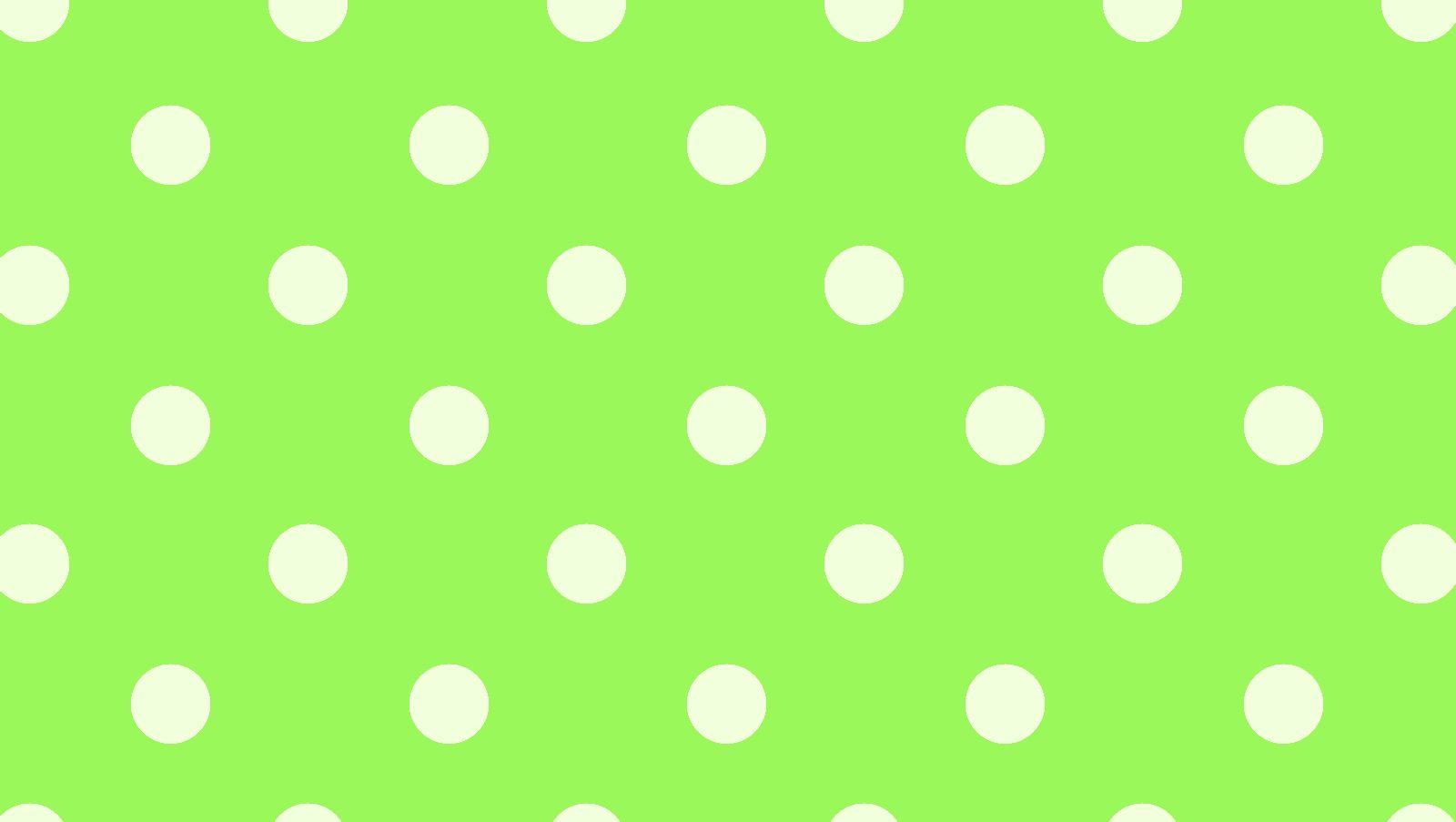 9. Lime Green and White Polka Dot Nails - wide 3