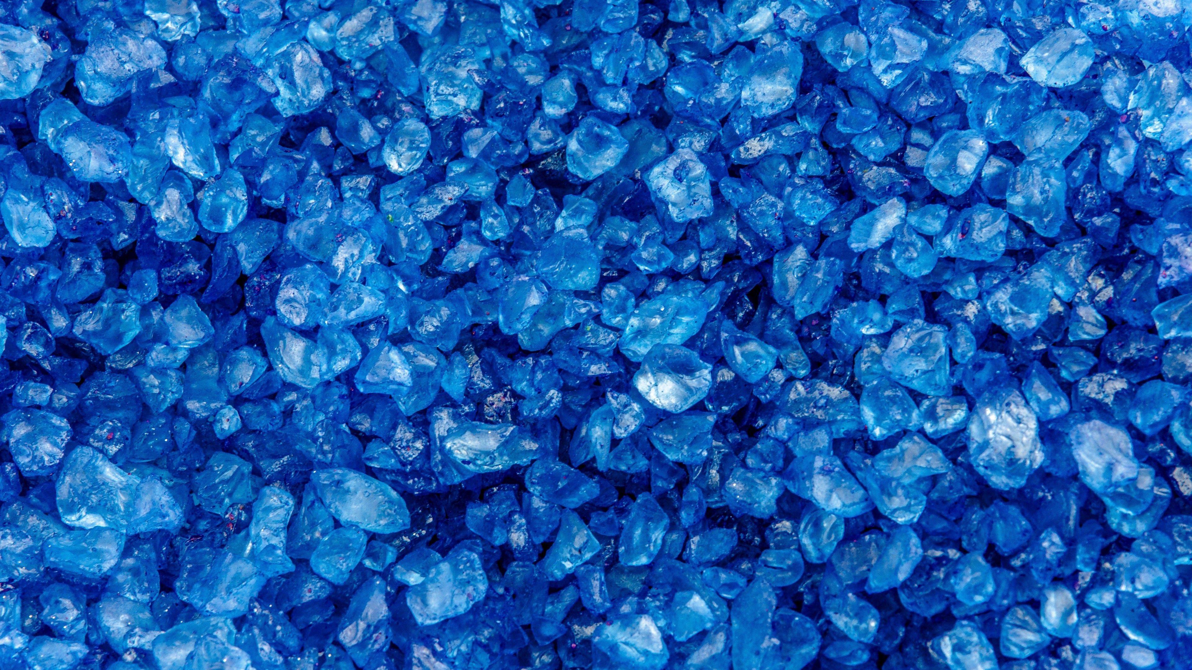3840x2160 Blue Gem Crystal Texture .
