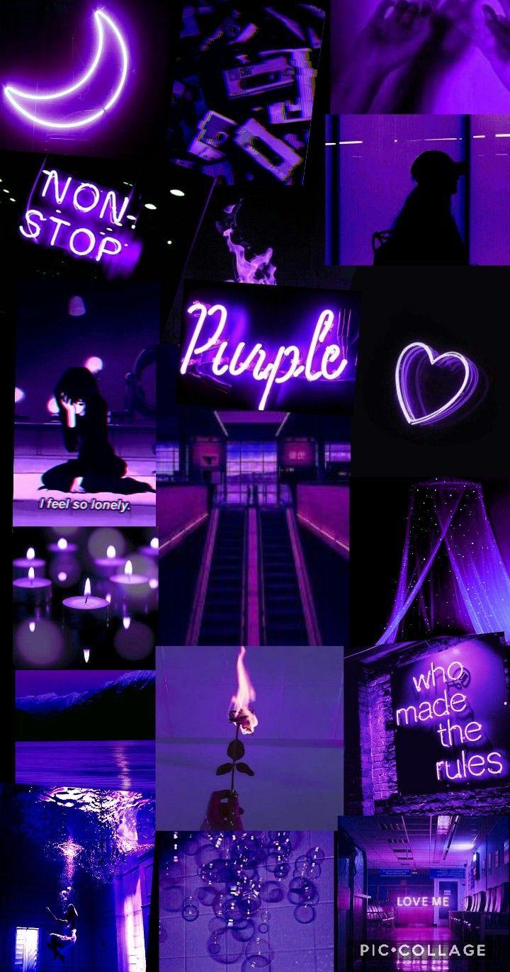 Dark Purple Collage Aesthetic Wallpapers - Top Free Dark Purple Collage ...